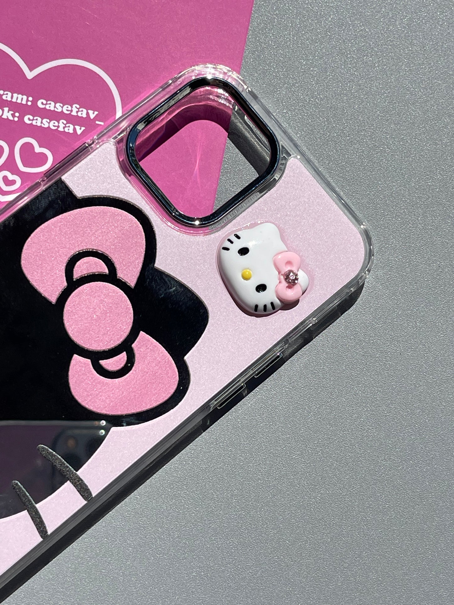 3D Hellokitty Pink Mirror Cute Kawaii Phone Case #0121