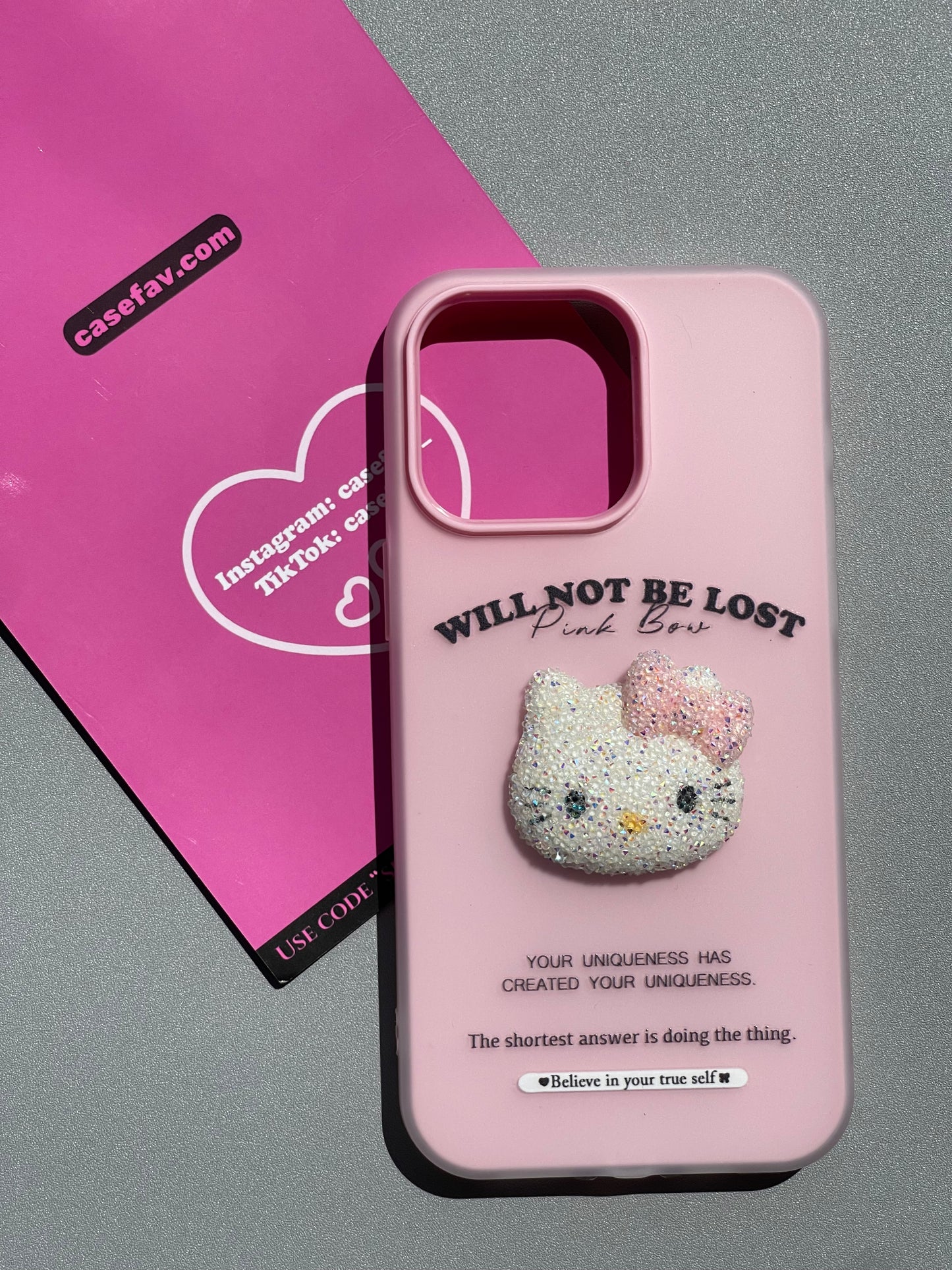 3D Hellokitty Pink Cute Kawaii Phone Case #0246