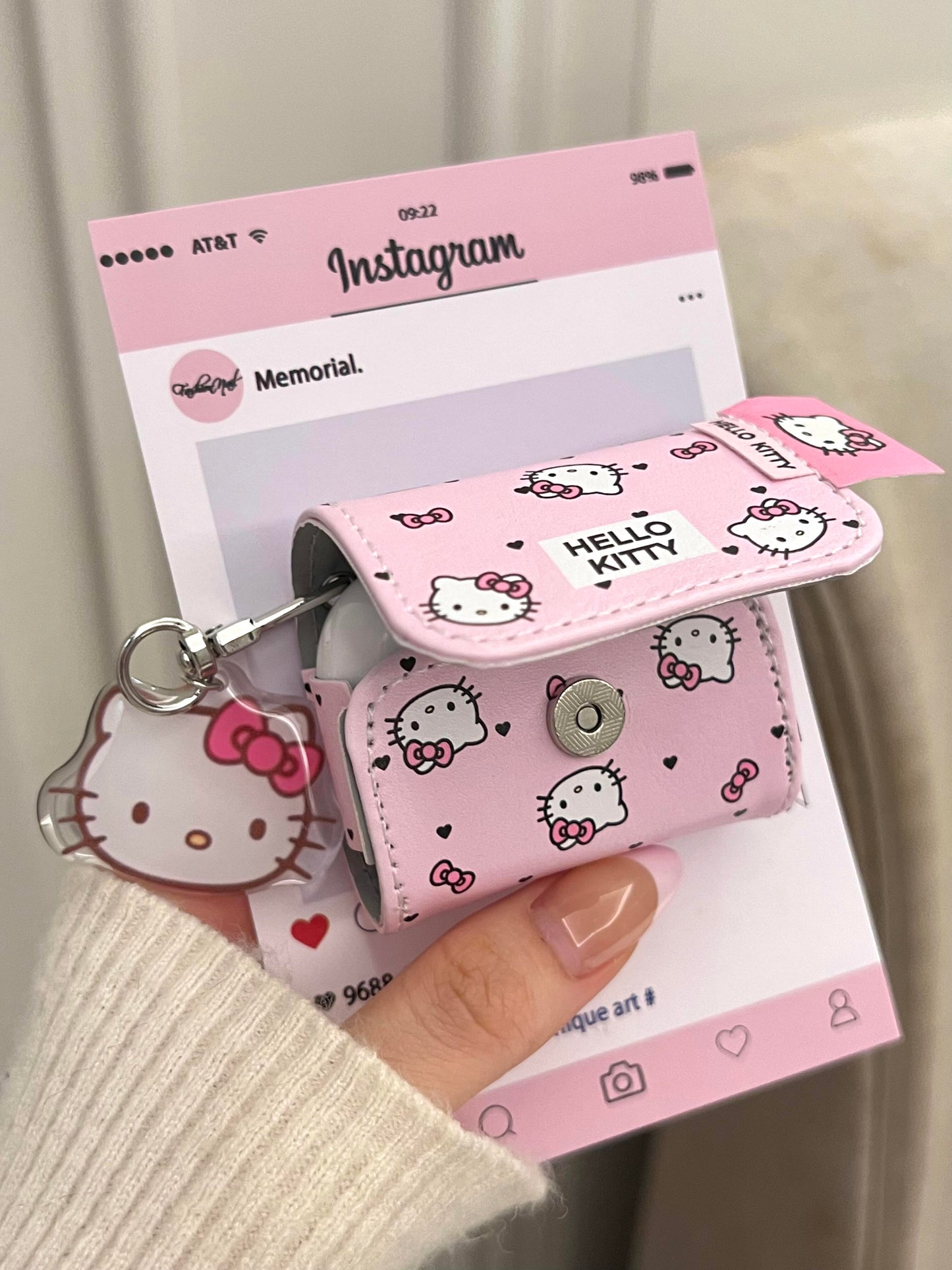 Hellokitty Pink Cute Kawaii AirPods Case #0141