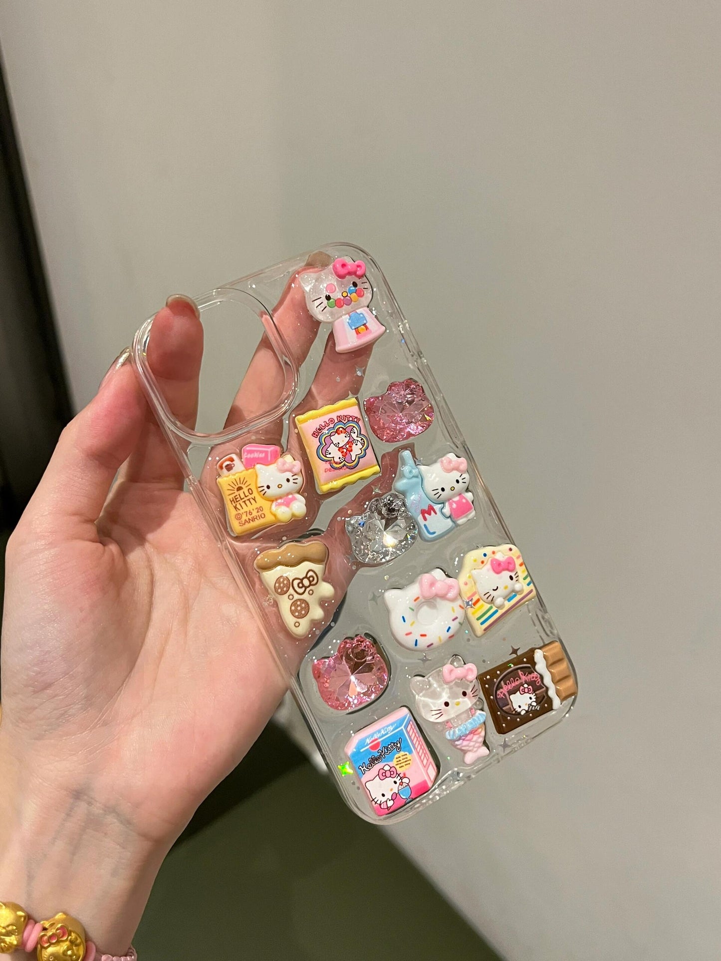 Hellokitty Clear Handmade Phone Case #0019