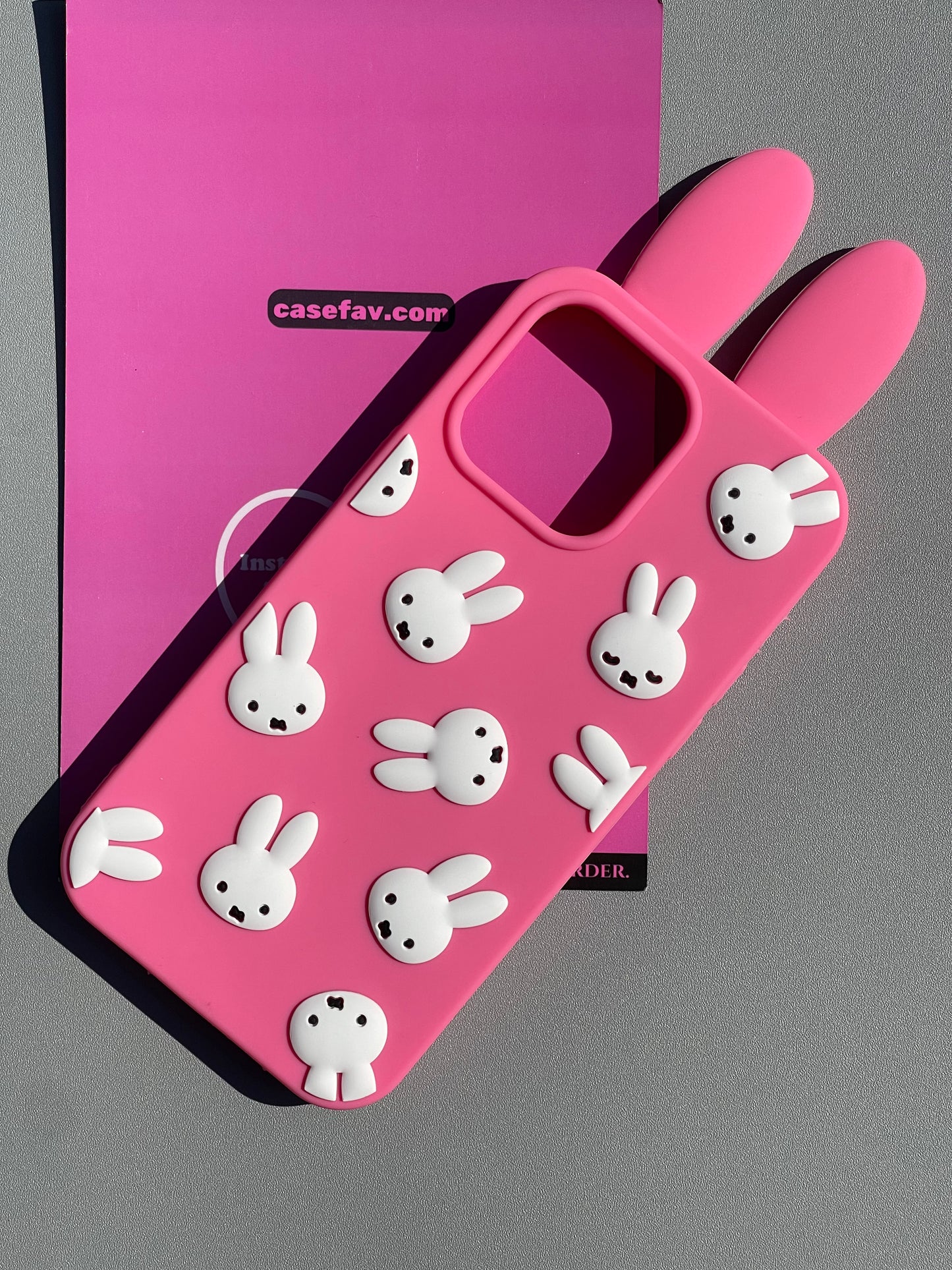 Miffy Shape Silicone Cute Kawaii Phone Case  #0324