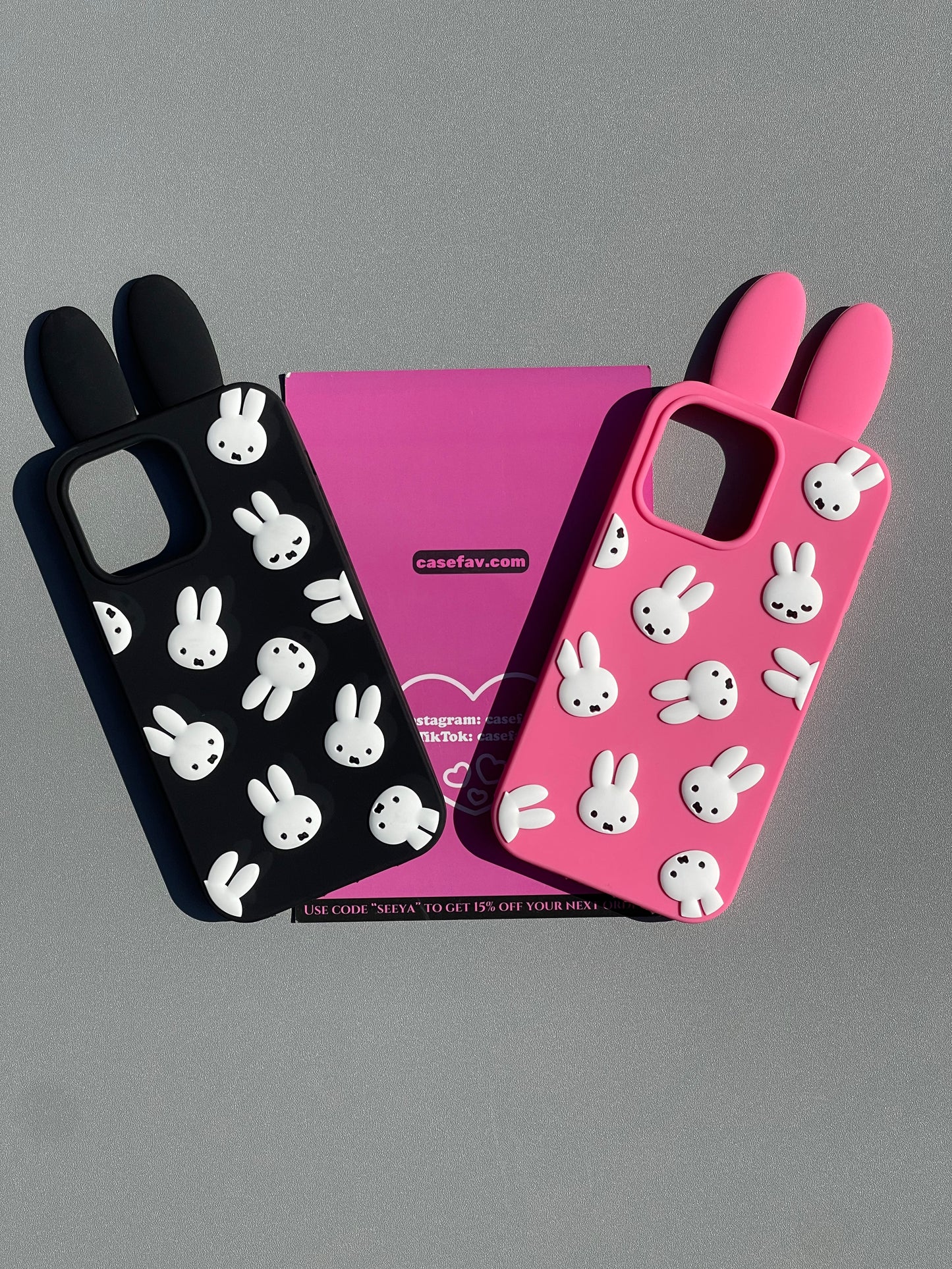 Miffy Shape Silicone Cute Kawaii Phone Case  #0324