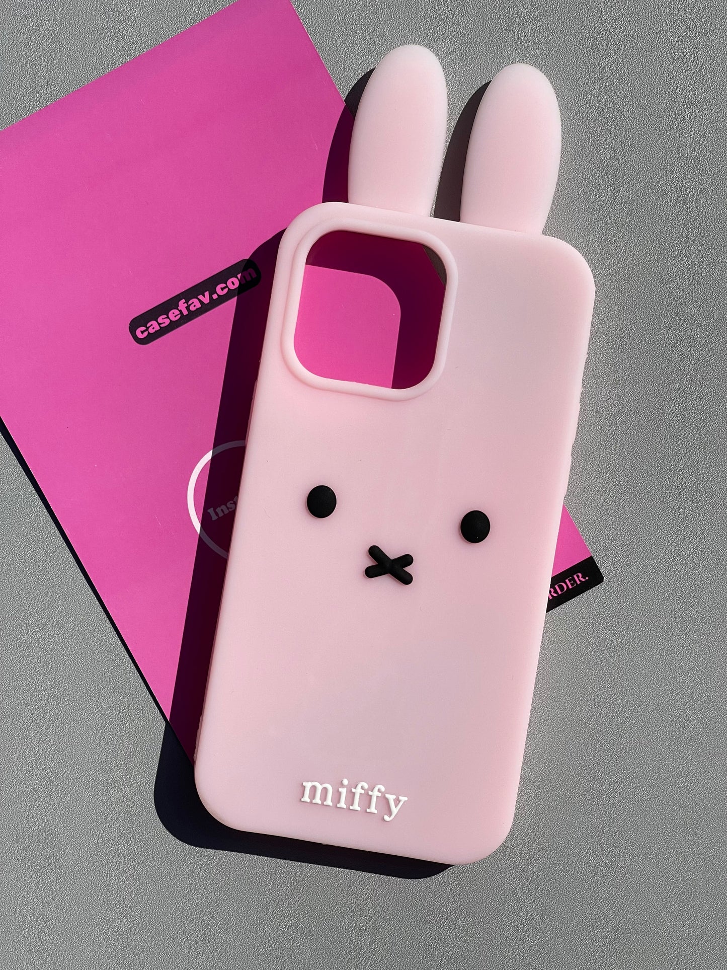 Miffy Shape Silicone Cute Kawaii Phone Case  #0323