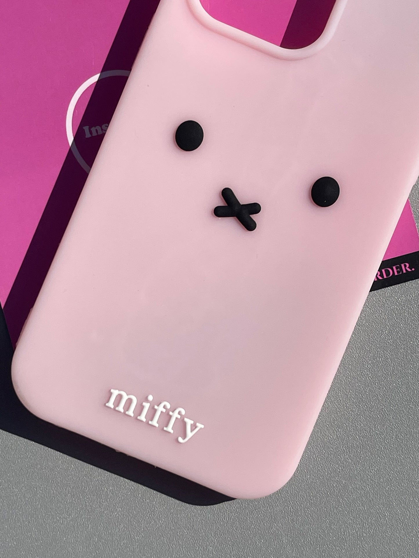 Miffy Shape Silicone Cute Kawaii Phone Case  #0323