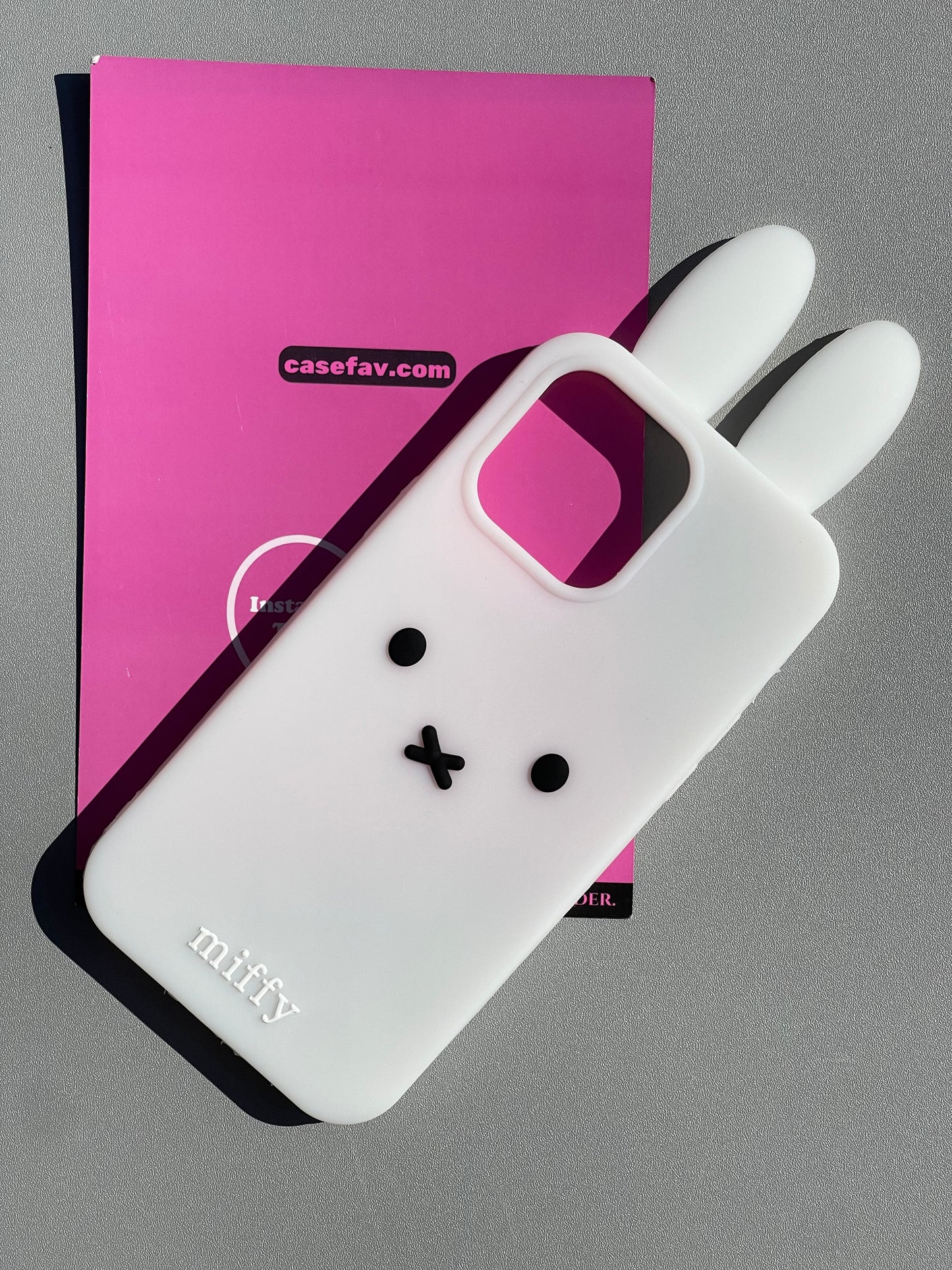 Miffy Shape Silicone Cute Kawaii Phone Case  #0323