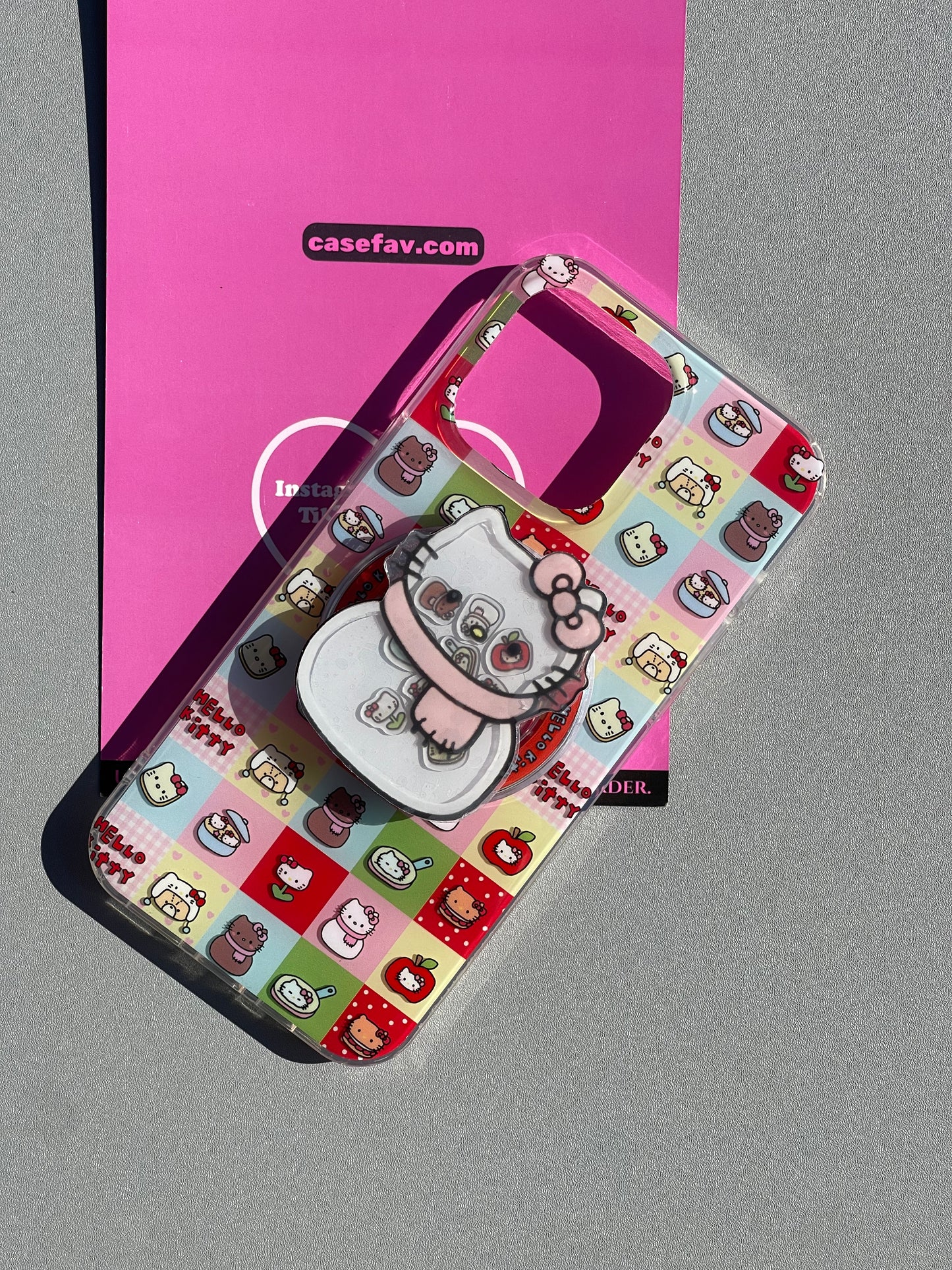 Hellokitty Snowman Cute Kawaii MagSafe Case + MagSafe Stand Holder / Phone Grip #0330