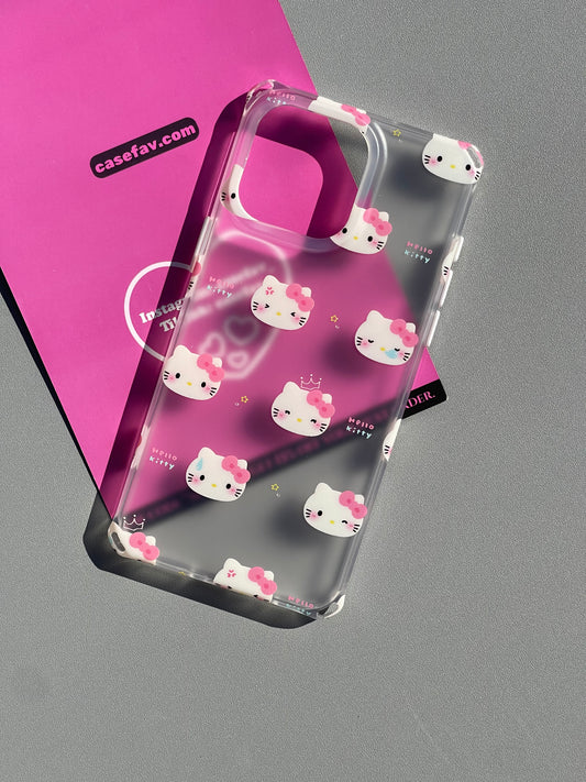 Hellokitty Clear Different Expressions Cute Kawaii Phone Case #0335