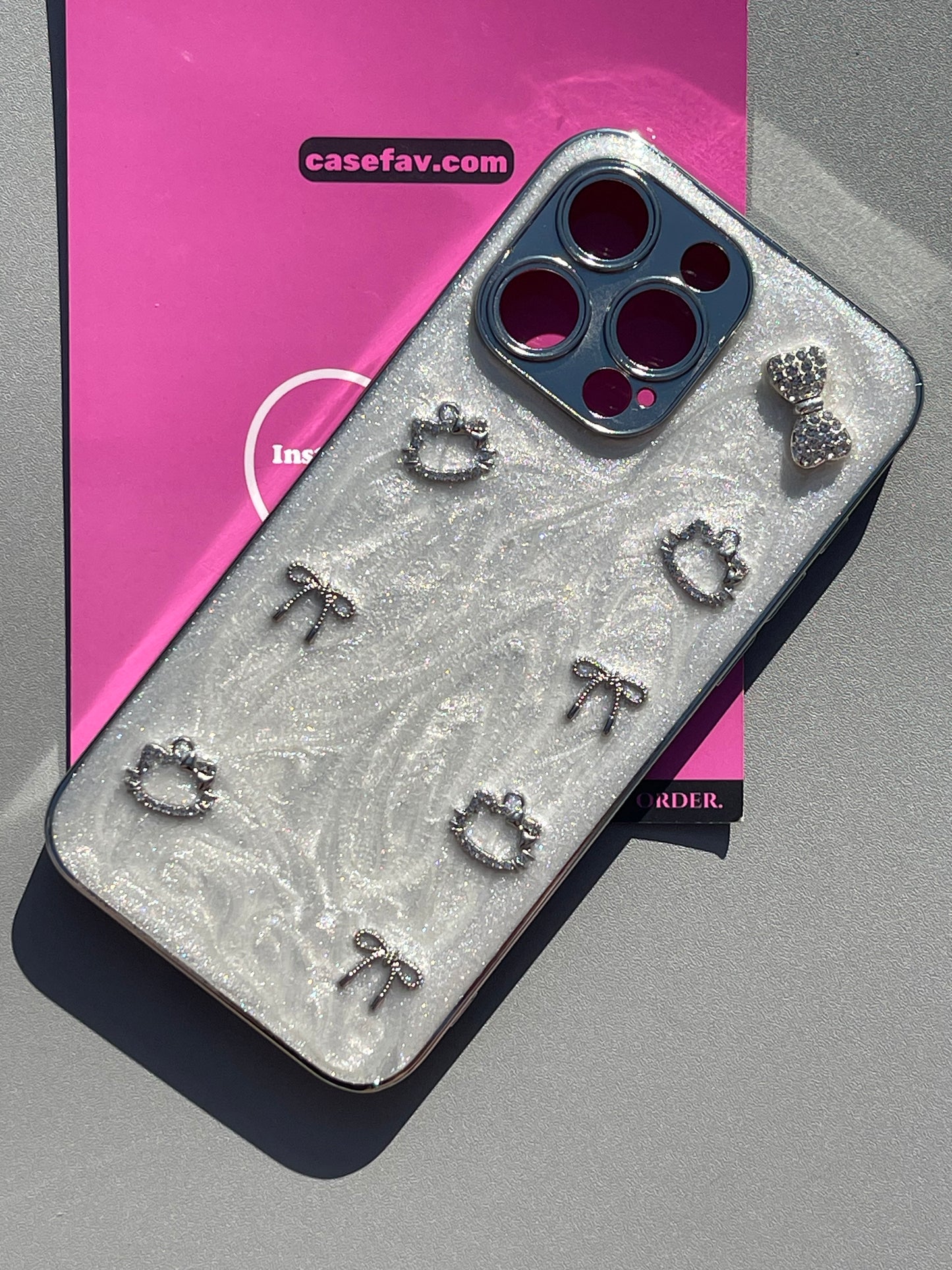 Hellokitty Silver Quicksilver Texture Cute Kawaii Phone Case  #0325