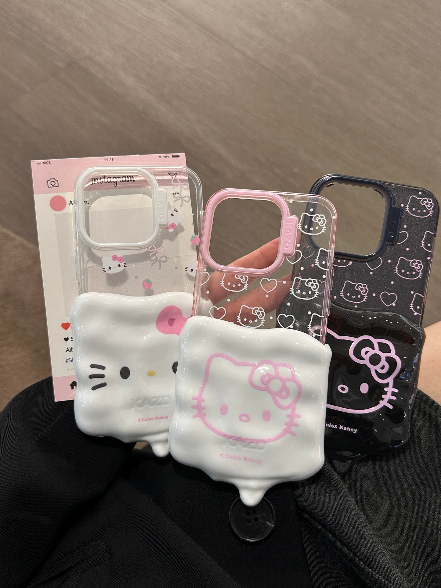 Hellokitty White Jelly Shape Removable Cute Kawaii Phone Case  #0110