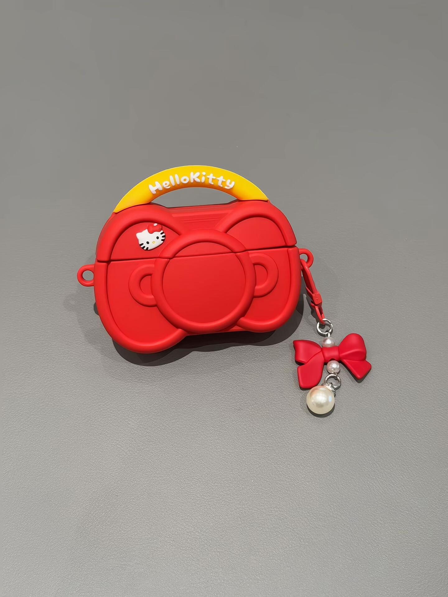 Hellokitty Bow Shape Silicone Cute Kawaii AirPods Case #0553