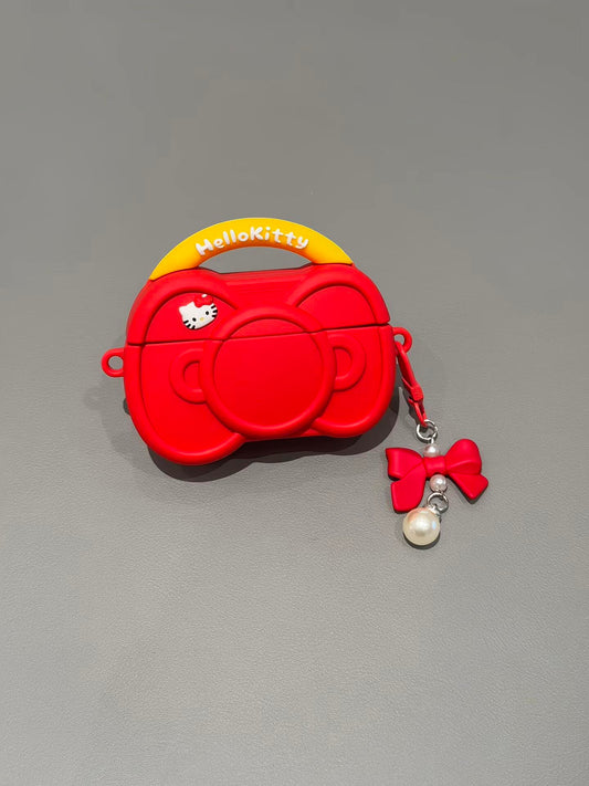 Hellokitty Bow Shape Silicone Cute Kawaii AirPods Case #0553