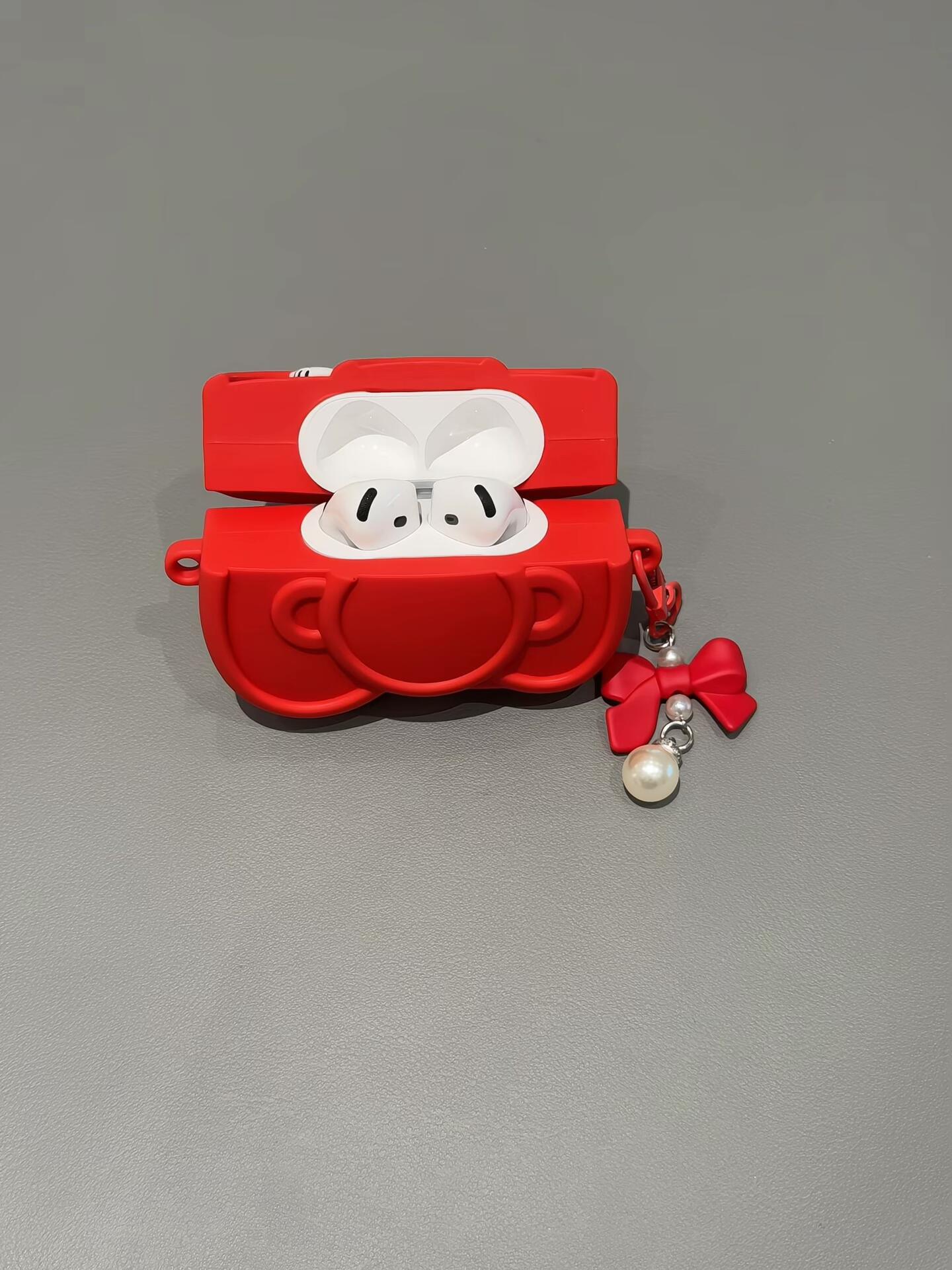 Hellokitty Bow Shape Silicone Cute Kawaii AirPods Case #0553