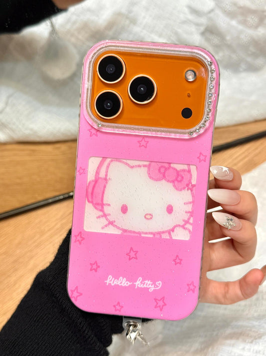 Hellokitty Pink Glitter Cute Kawaii Phone Case #0554