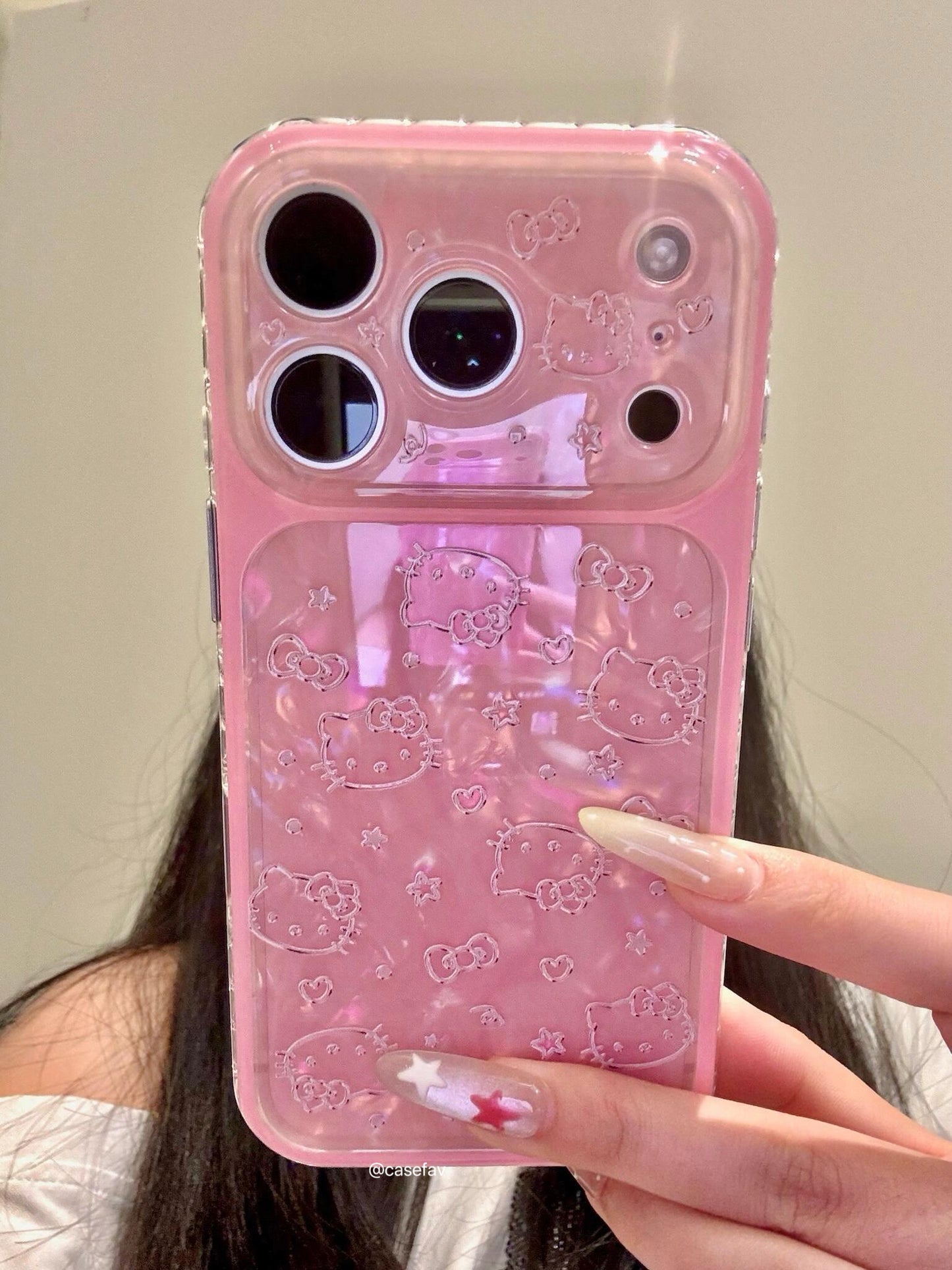 Hellokitt Shell Textured Laser Cute Kawaii Phone Case #608