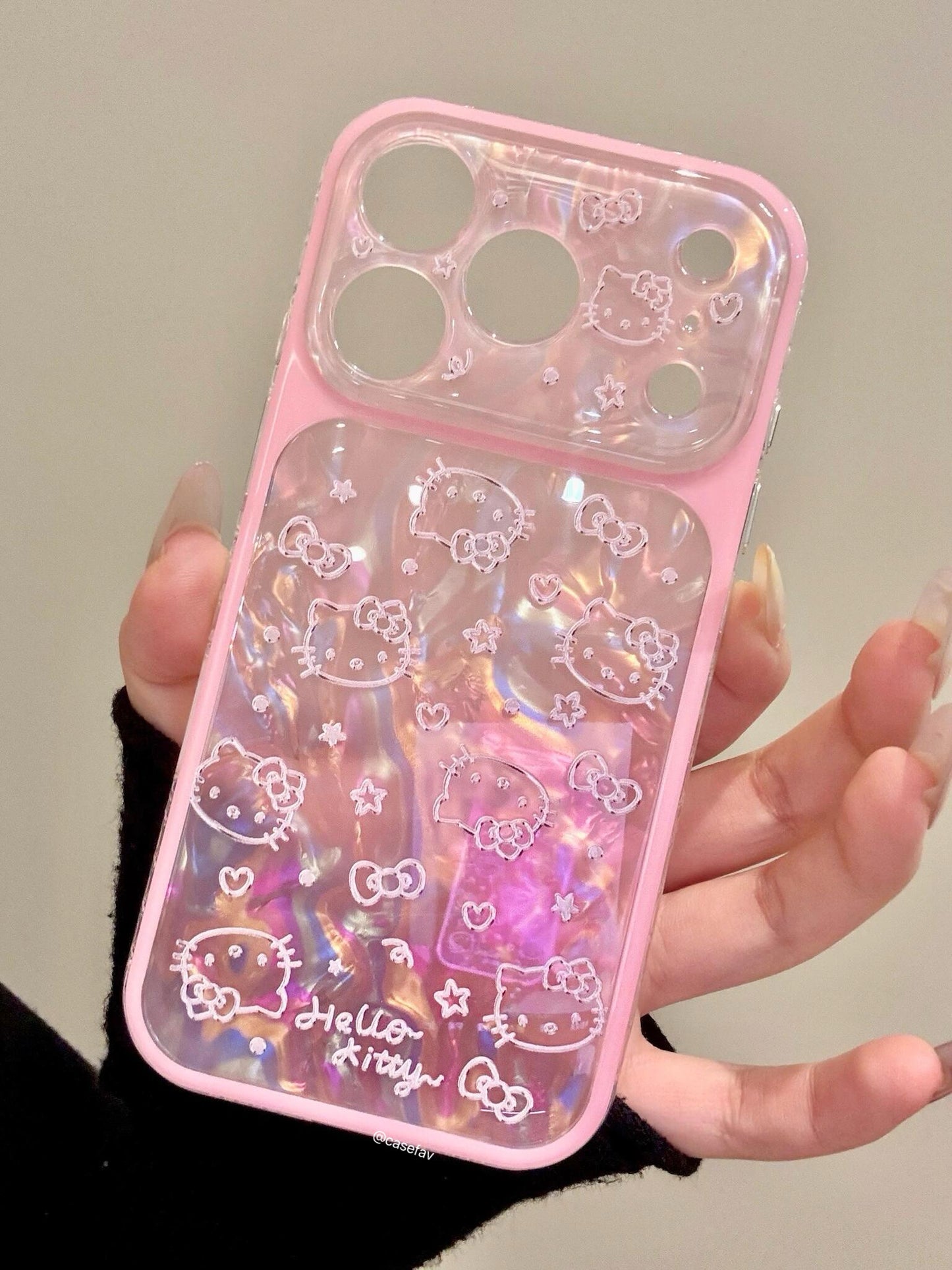 Hellokitt Shell Textured Laser Cute Kawaii Phone Case #608