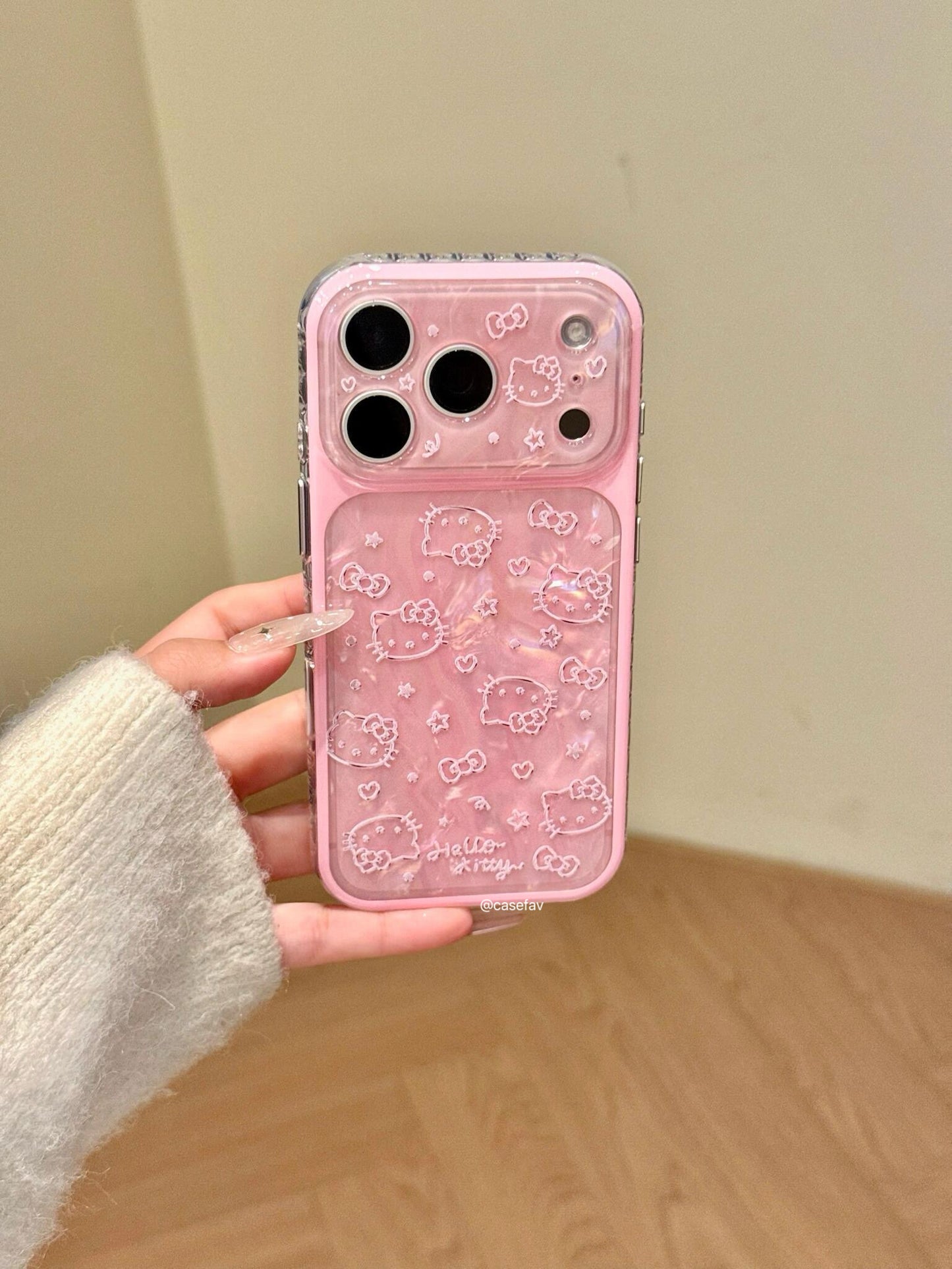 Hellokitt Shell Textured Laser Cute Kawaii Phone Case #608