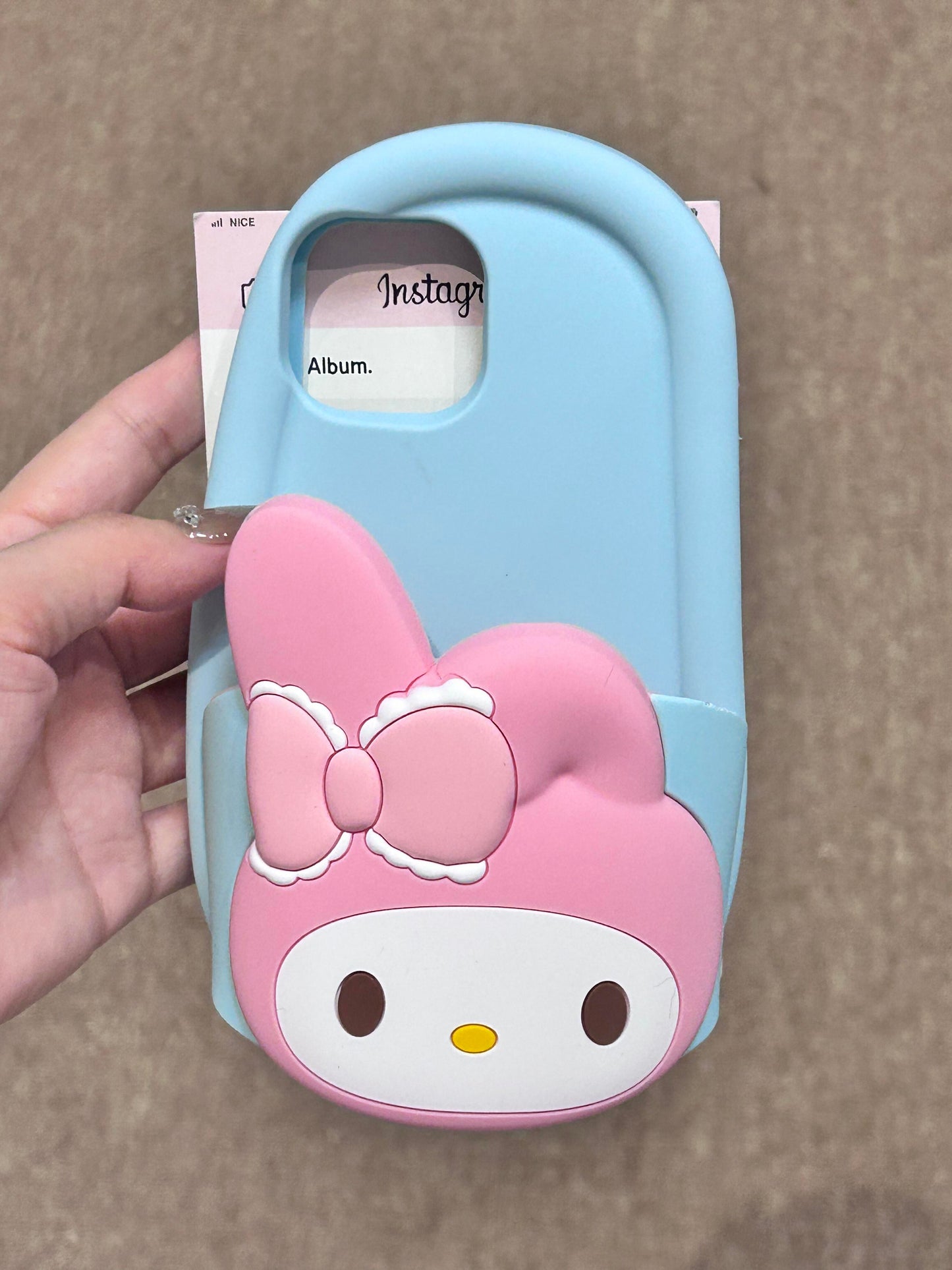 Hellokitty Mymelody Sandals Shape Silicone Cute Kawaii Phone Case #0154