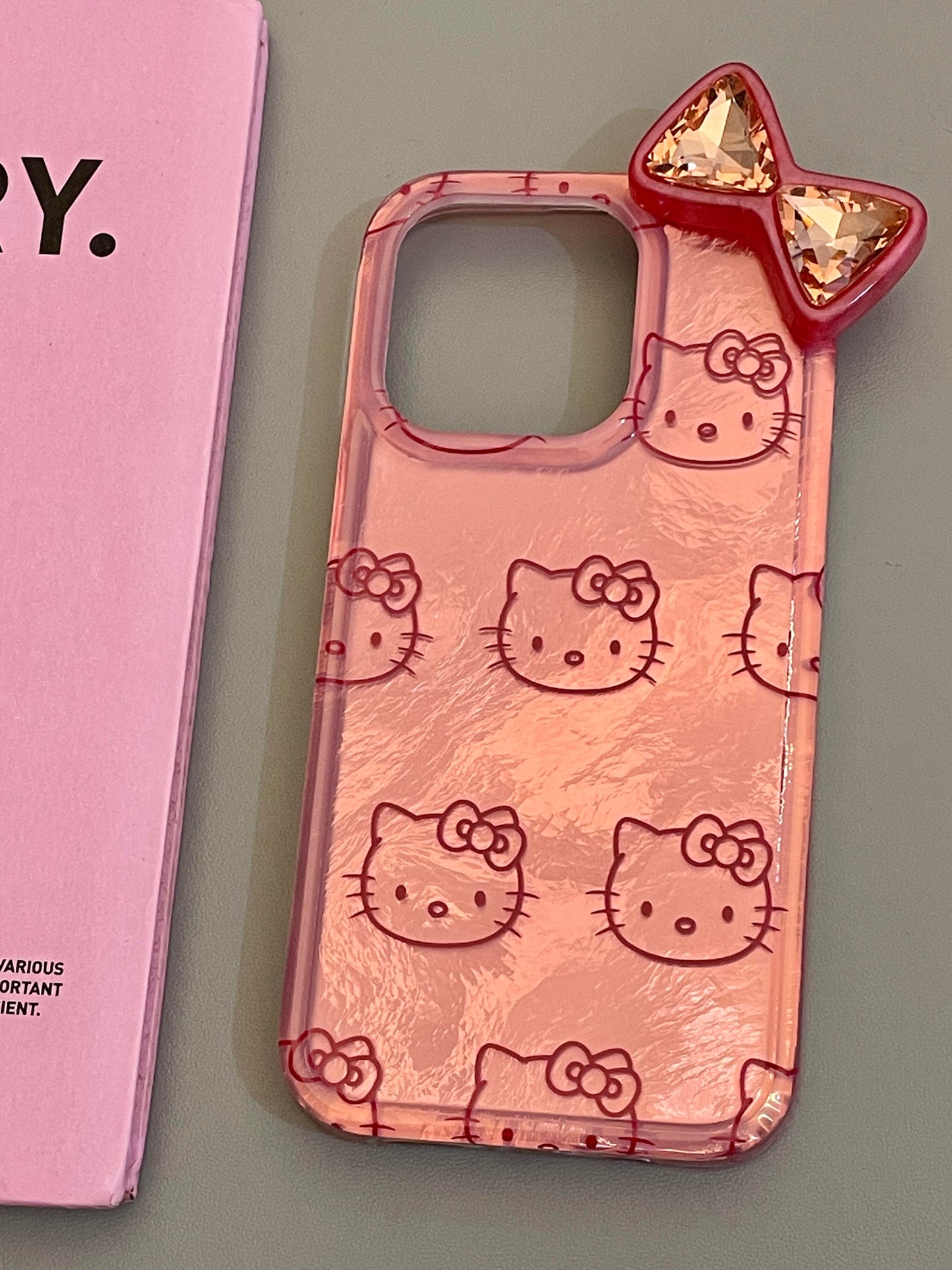 Hellokitty Pink Shell Glitter Cute Kawaii Phone Case #0153