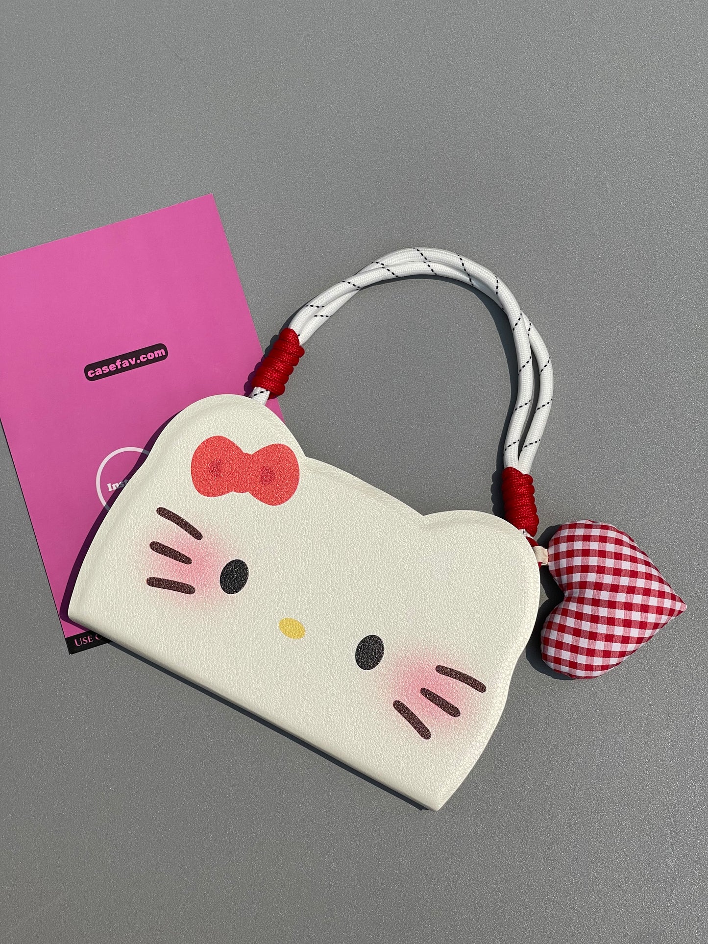 Hellokitty Shape White Flip Phone Case Cute Kawaii Phone Case With Chain#0225