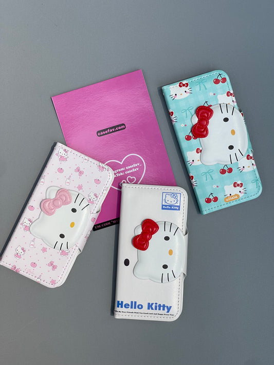 Hellokitty Shape Flip Phone Case Cute Kawaii Phone Case #0229