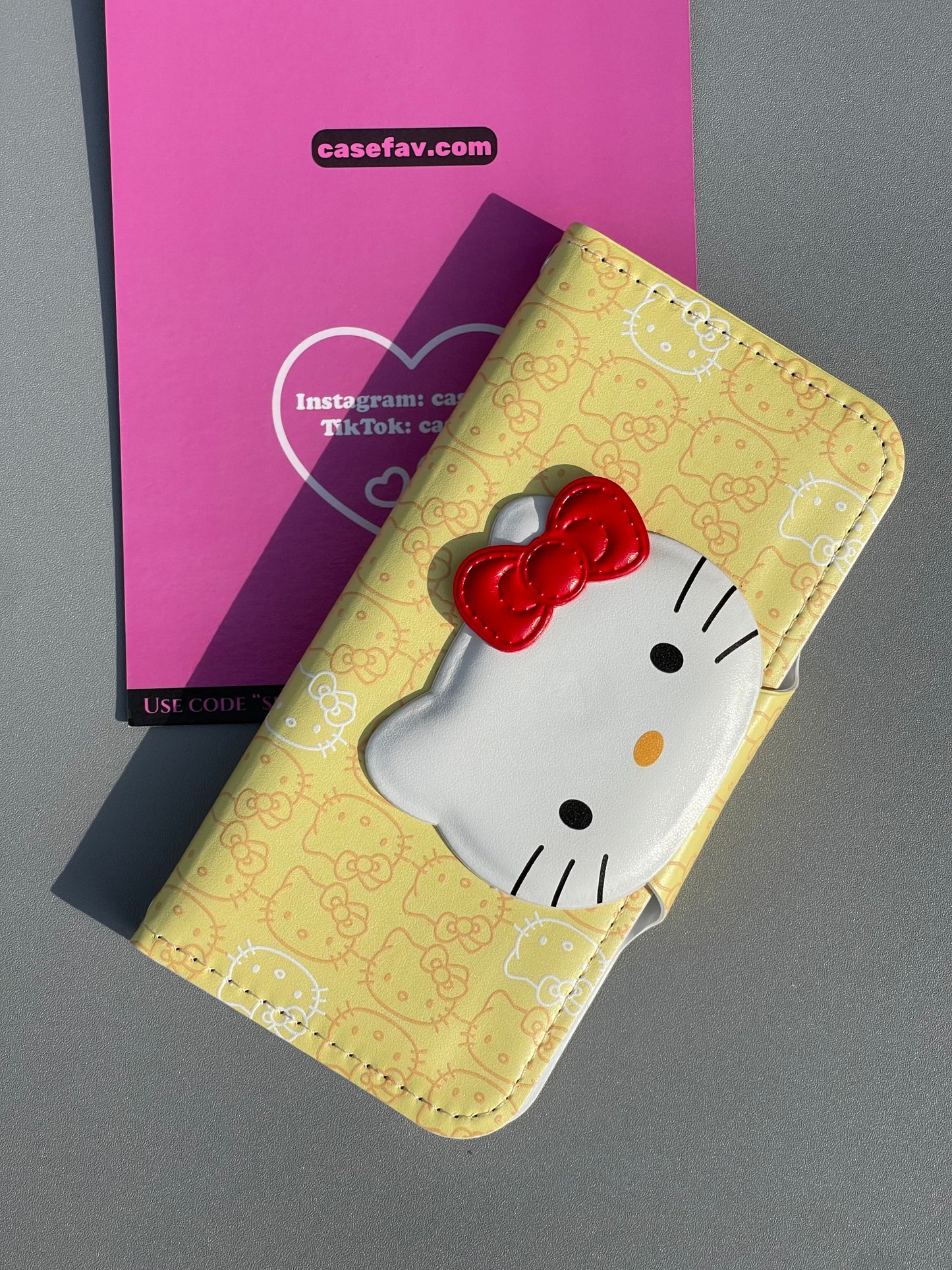 Hellokitty Shape Flip Phone Case Cute Kawaii Phone Case #0243