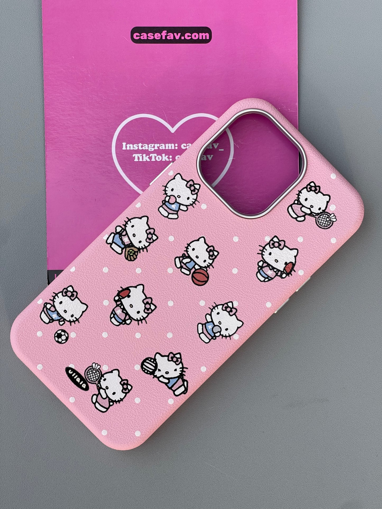 Hellokitty Pink PU Cute Kawaii Phone Case #0288