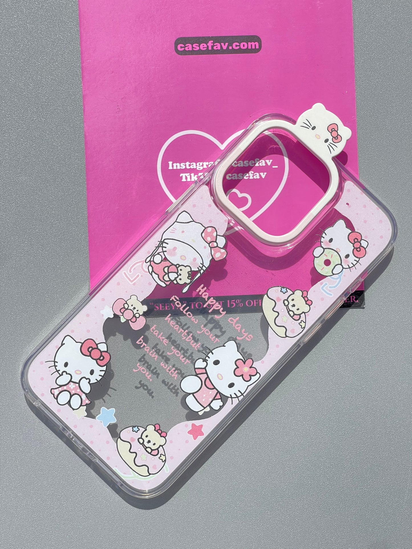 Hellokitty Clear Cute Kawaii Phone Case #0289