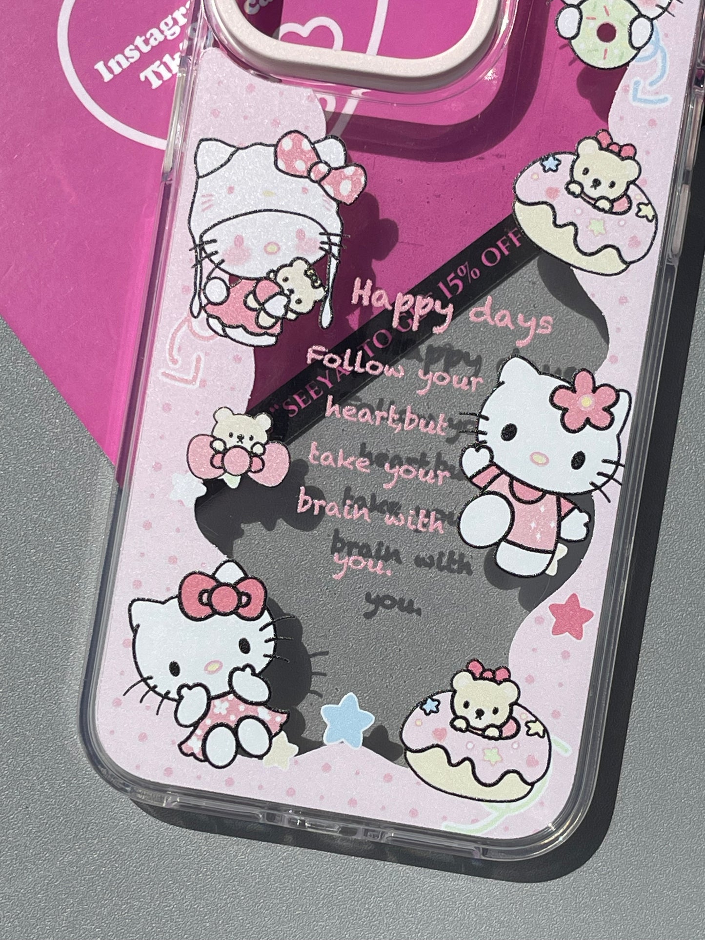 Hellokitty Clear Cute Kawaii Phone Case #0289