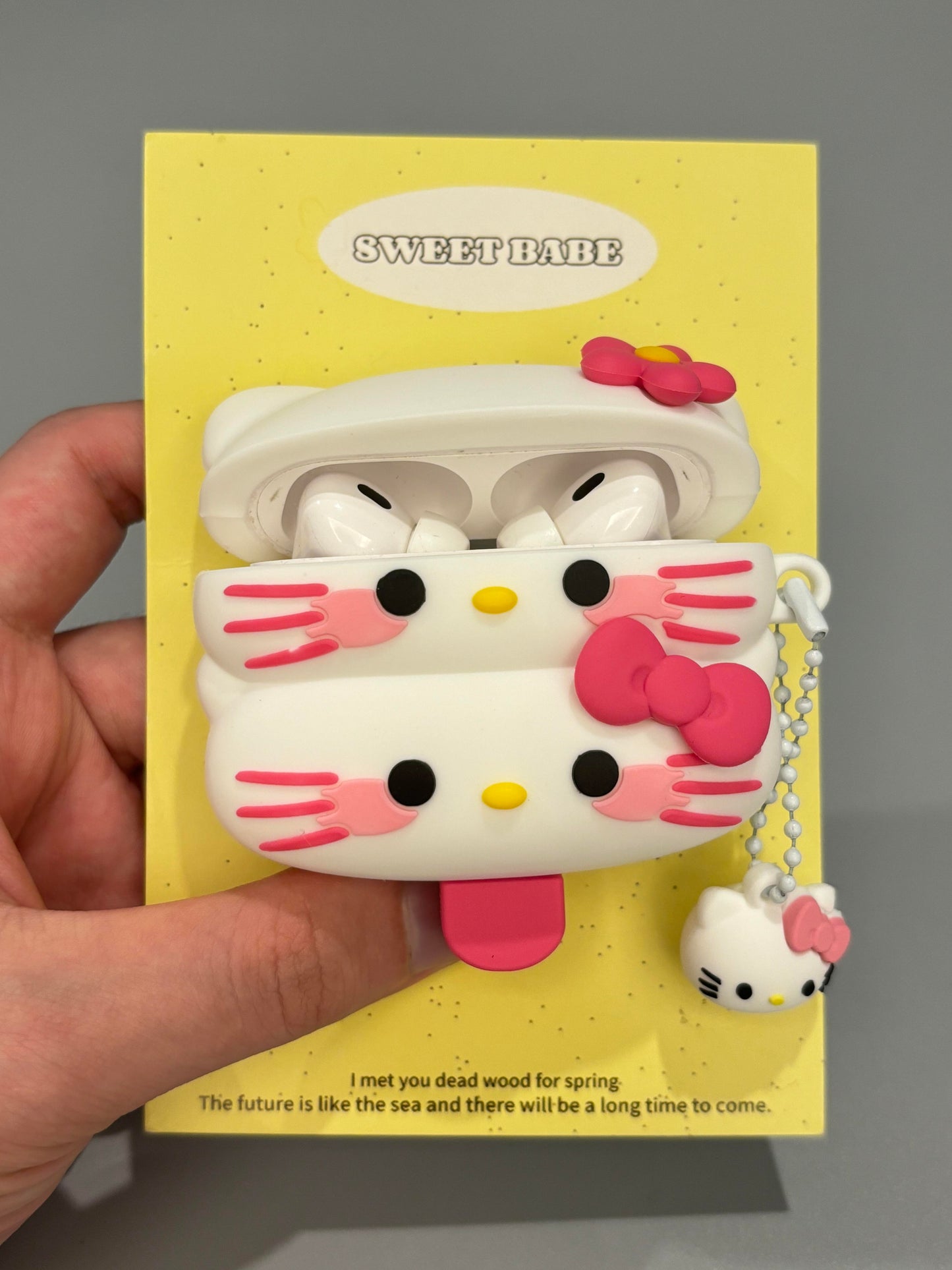 Hellokitty Ice Cream Shape Silicone Cute Kawaii AirPods Case #0166