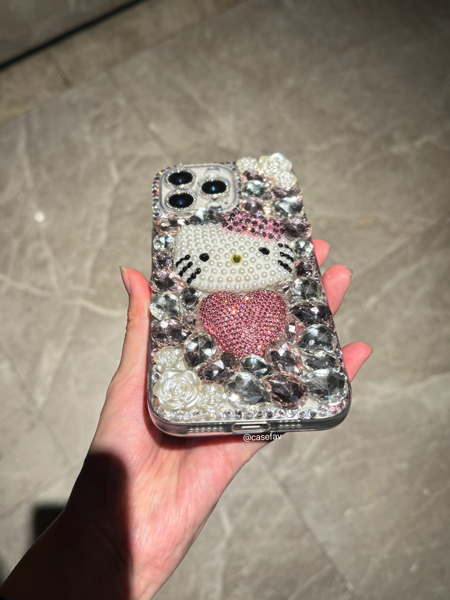 Hellokitty Handmade Diamond Sparkles Phone Case #0318