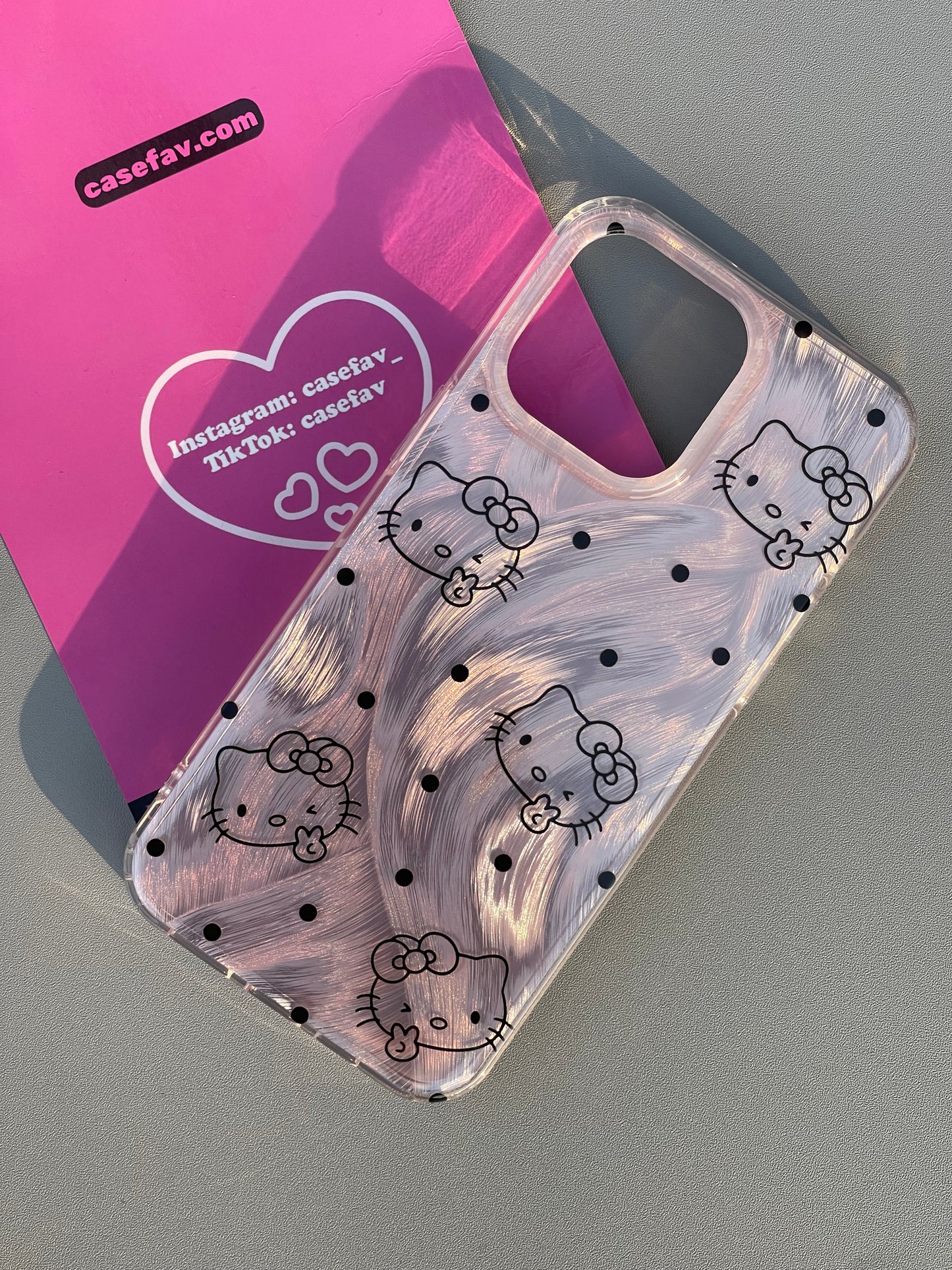 Hellokitty Silver Shell Cute Kawaii Phone Case #0271