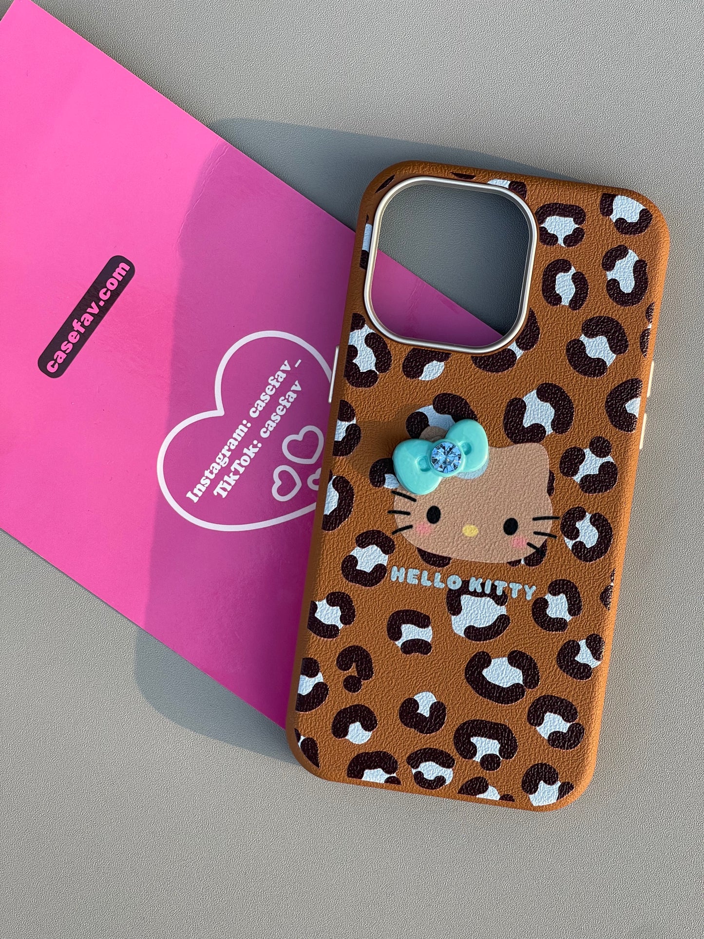 Hellokitty Leopard Cute Kawaii Phone Case #0273