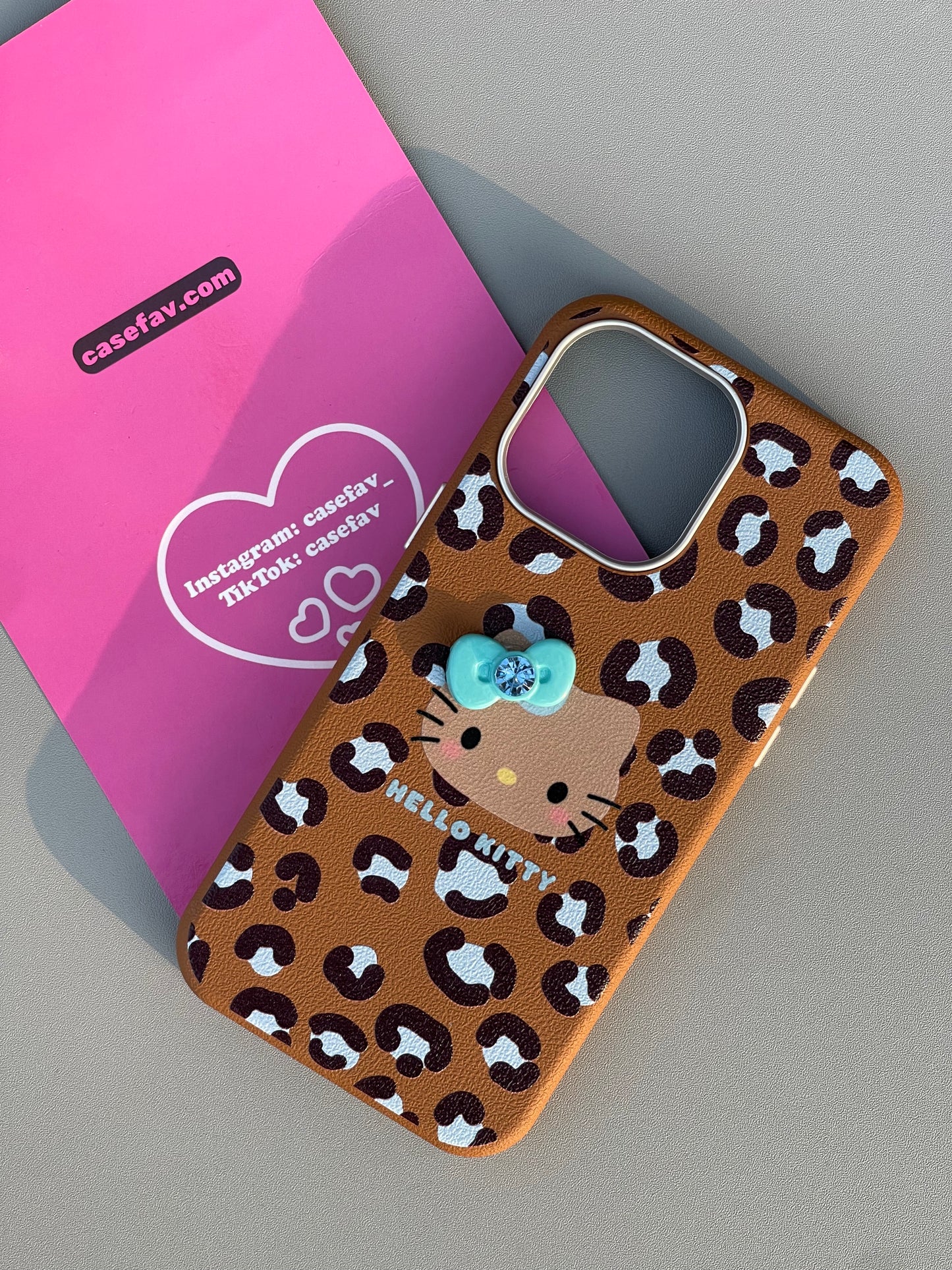 Hellokitty Leopard Cute Kawaii Phone Case #0273