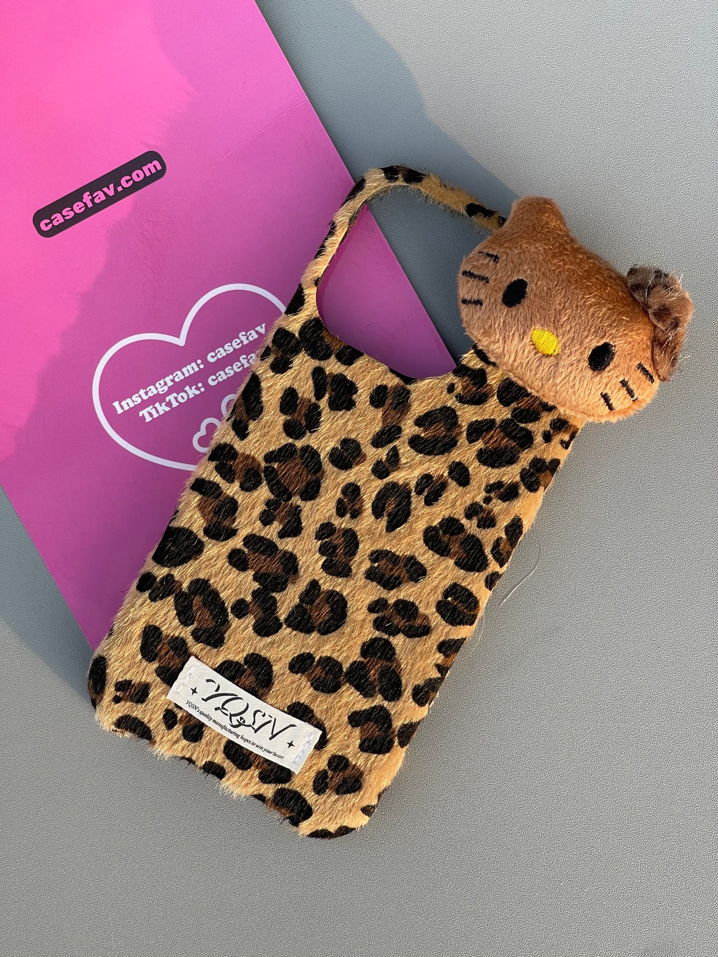 Plush Hellokitty Leopard Cute Kawaii Phone Case #0274