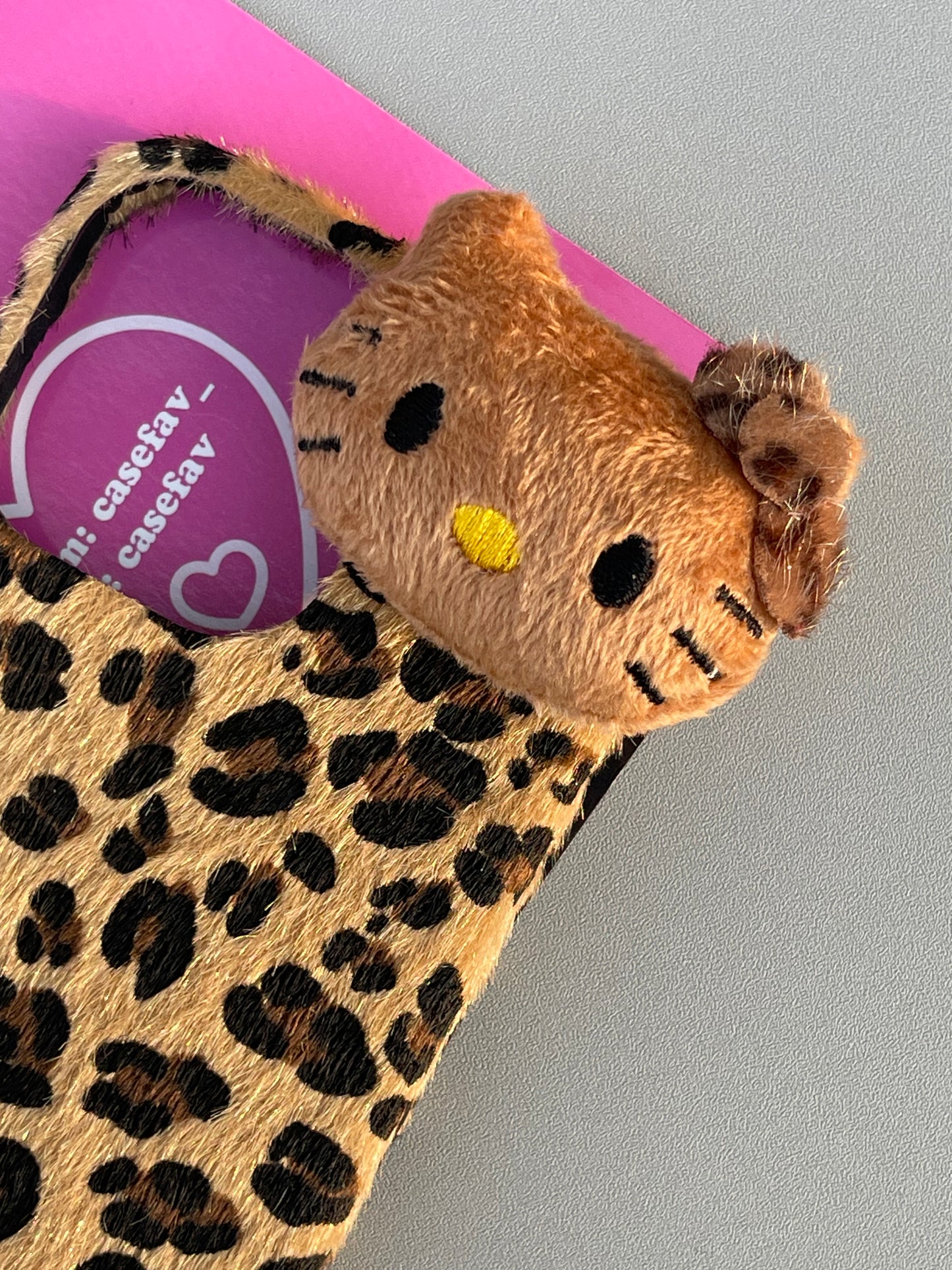 Plush Hellokitty Leopard Cute Kawaii Phone Case #0274