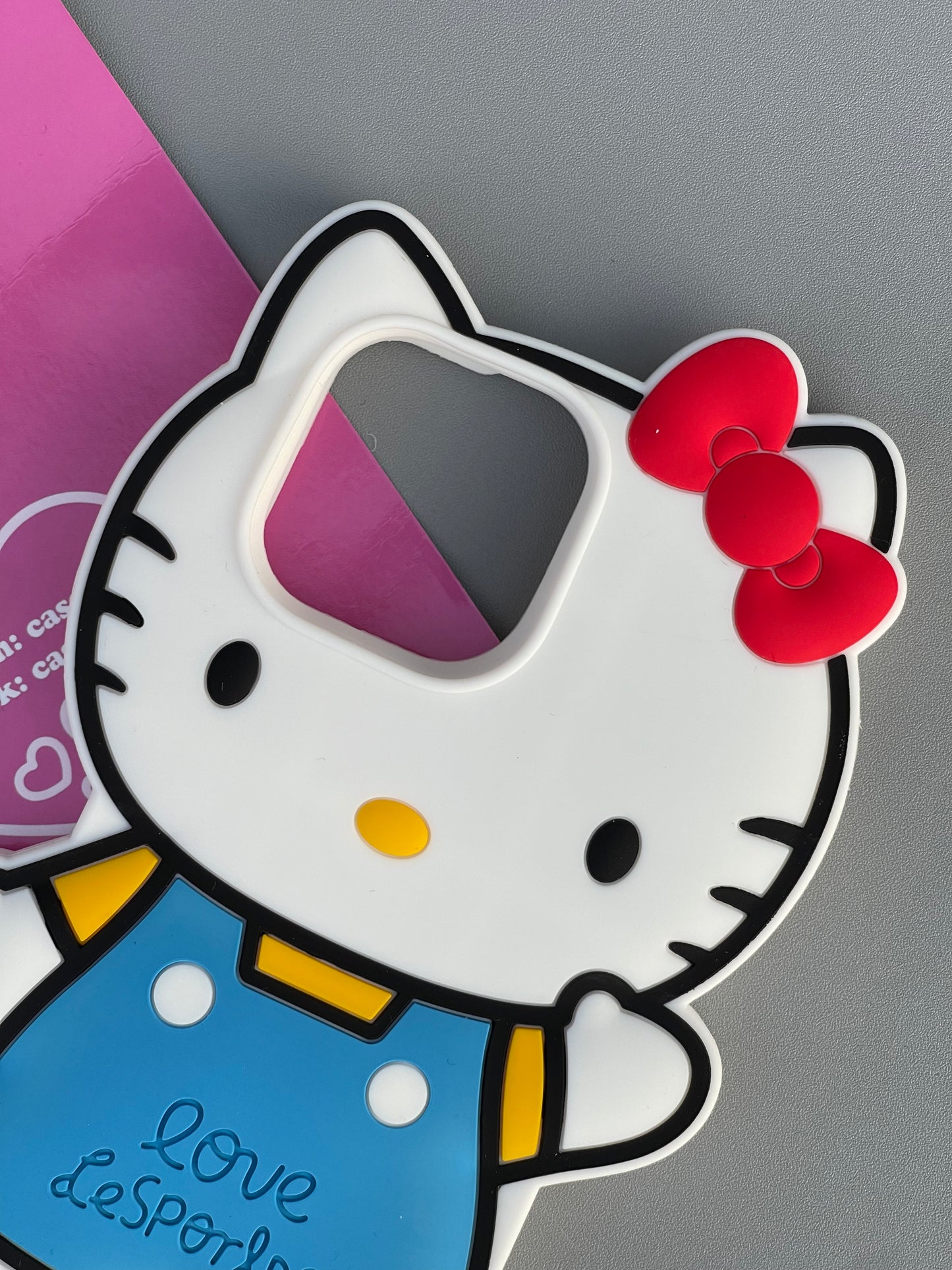 Hellokitty Shape Silicone Cute Kawaii Phone Case with Phone Chain#0277