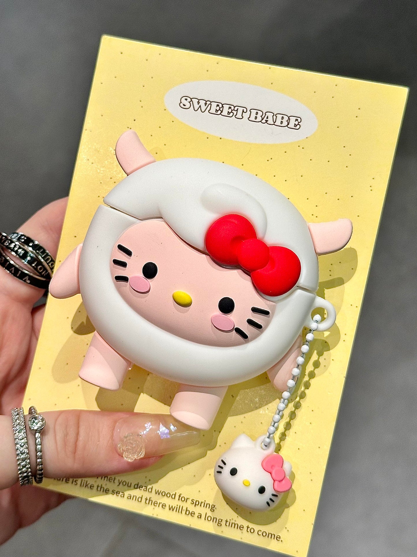 Hellokitty Sheep Shape Silicone Cute Kawaii AirPods Case #0167