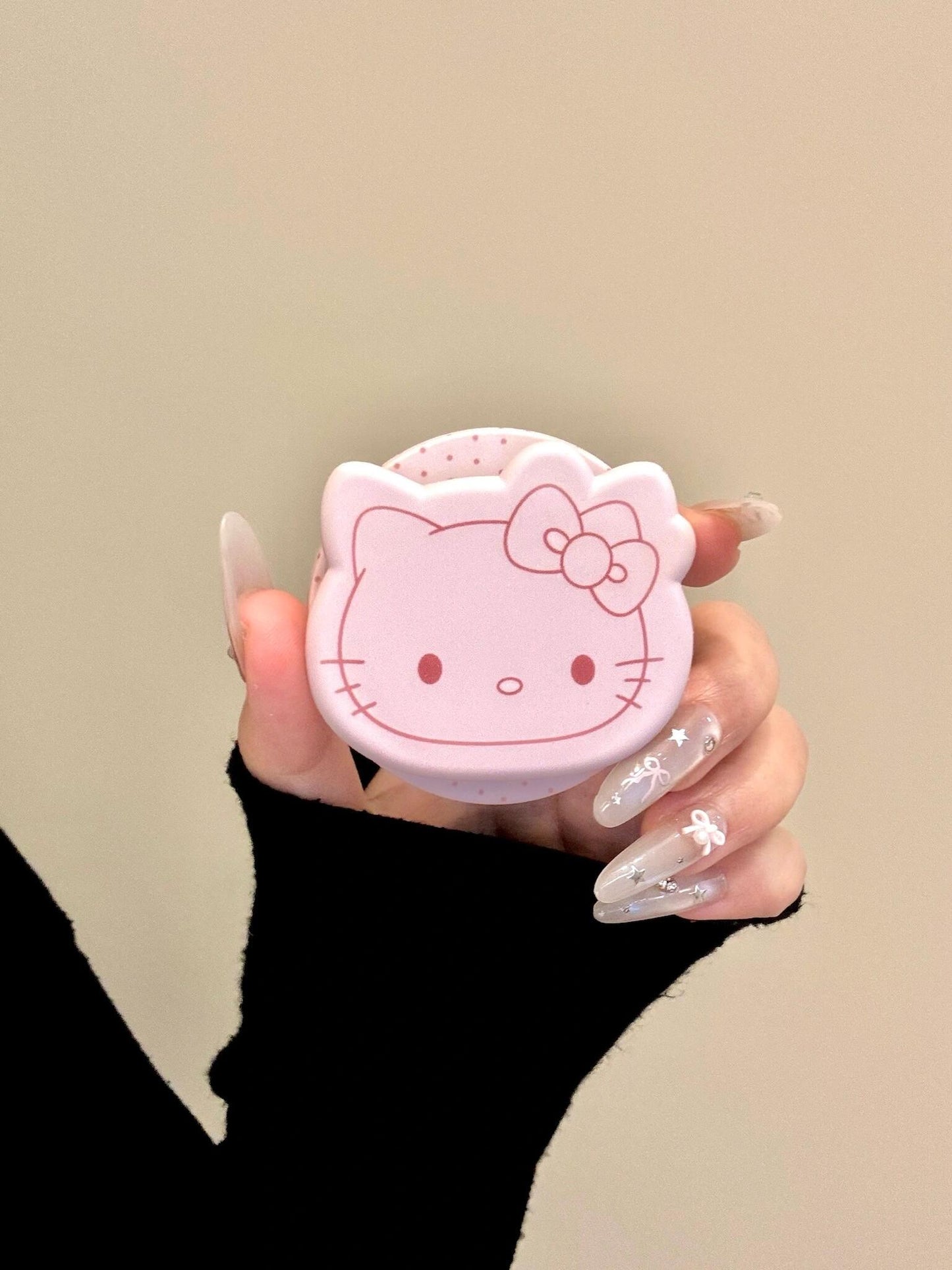 Hellokitty Pink Cute Kawaii MagSafe Case + MagSafe Stand Holder / Phone Grip #0598