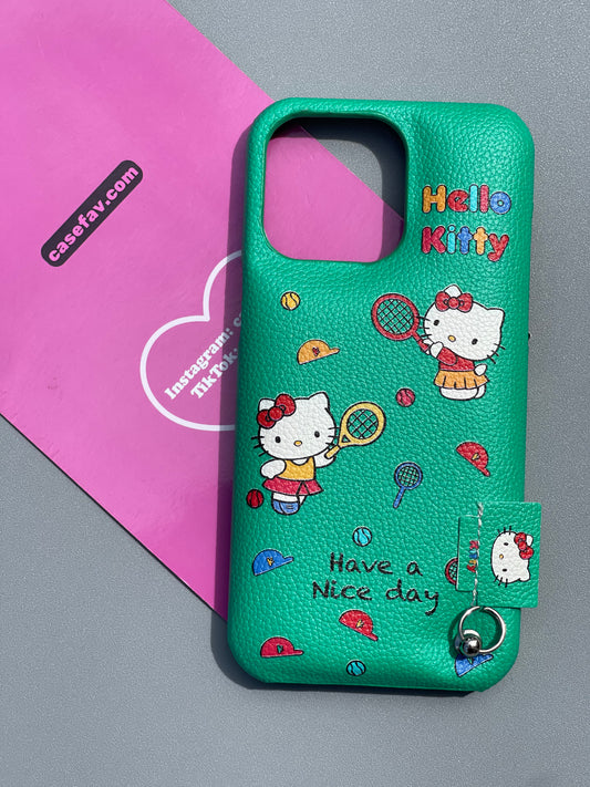 Hellokitty Green Tennis Cute Kawaii Phone Case #0304