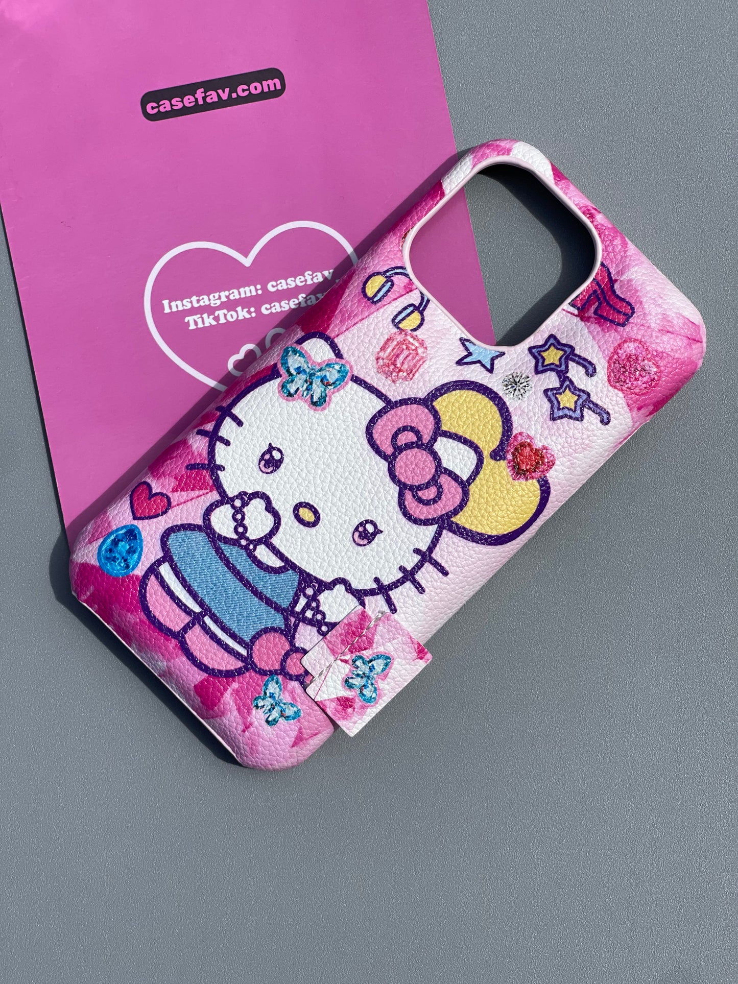 Hellokitty Pink PU Cute Kawaii Phone Case #0305