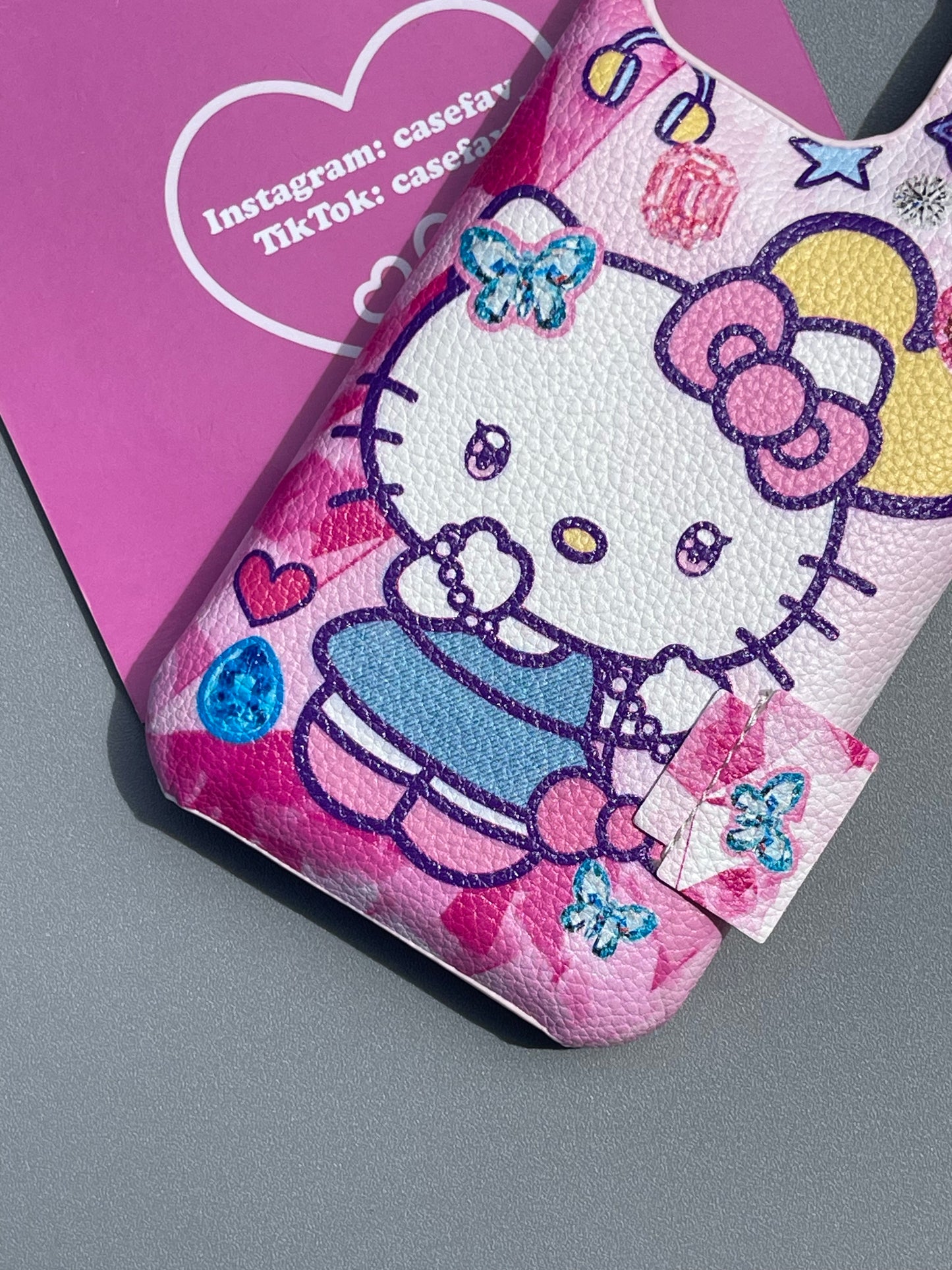 Hellokitty Pink PU Cute Kawaii Phone Case #0305