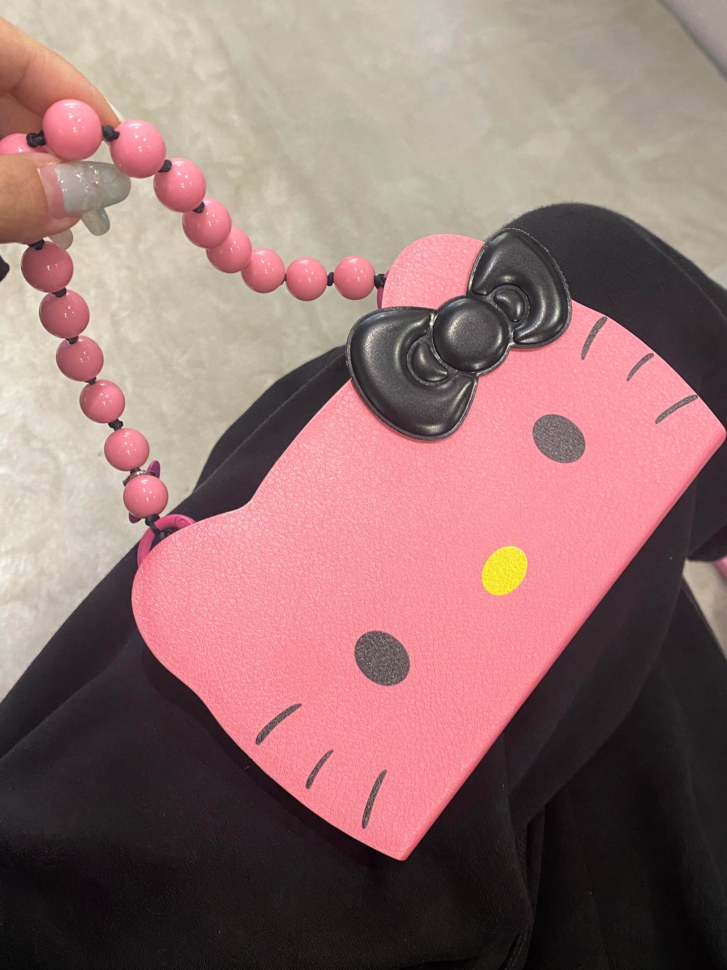 Hellokitty Shape Flip Phone Case Cute Kawaii Phone Case With Chain#0188