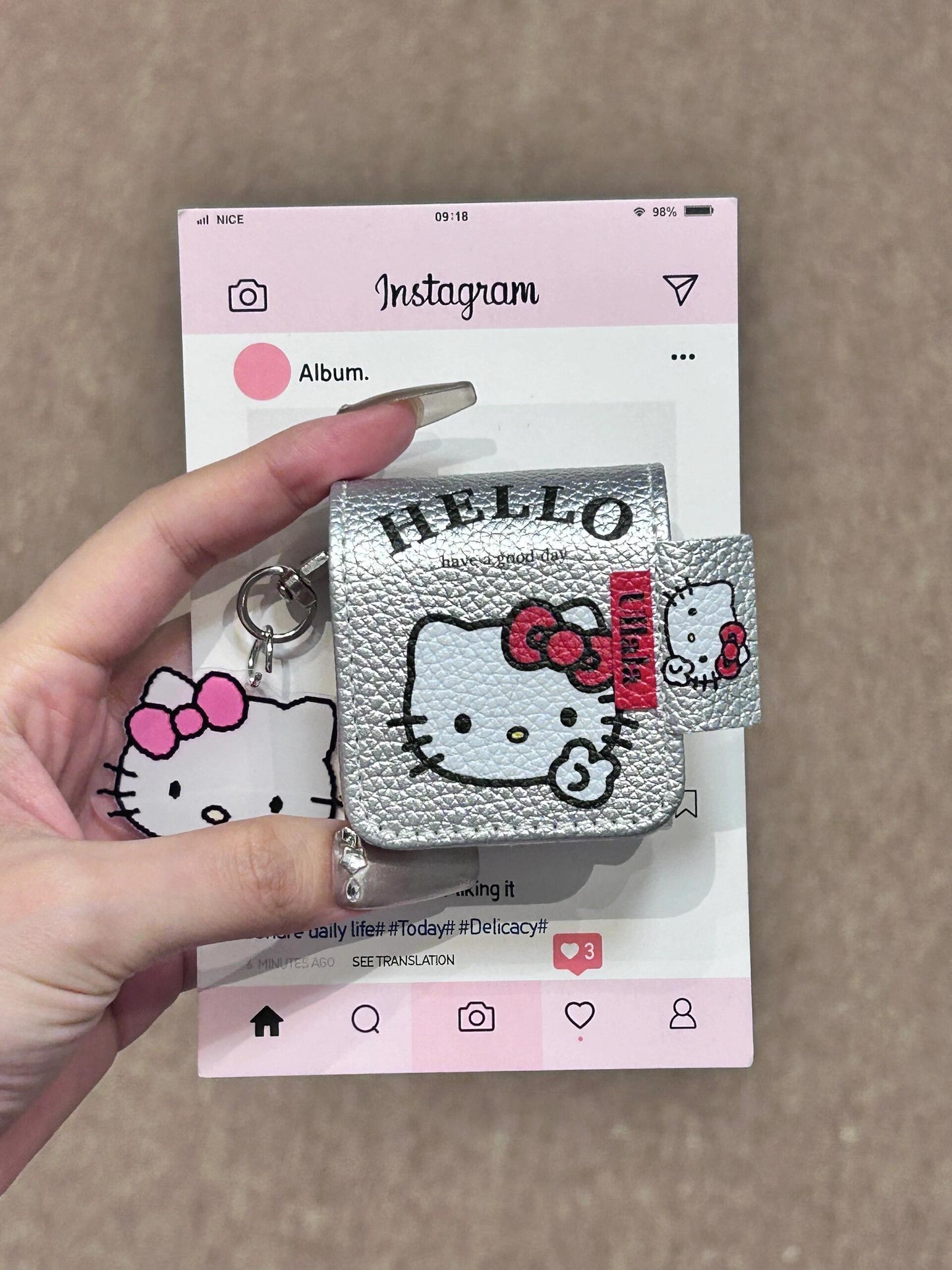 Hellokitty Silver Cute Kawaii AirPods Case #0198