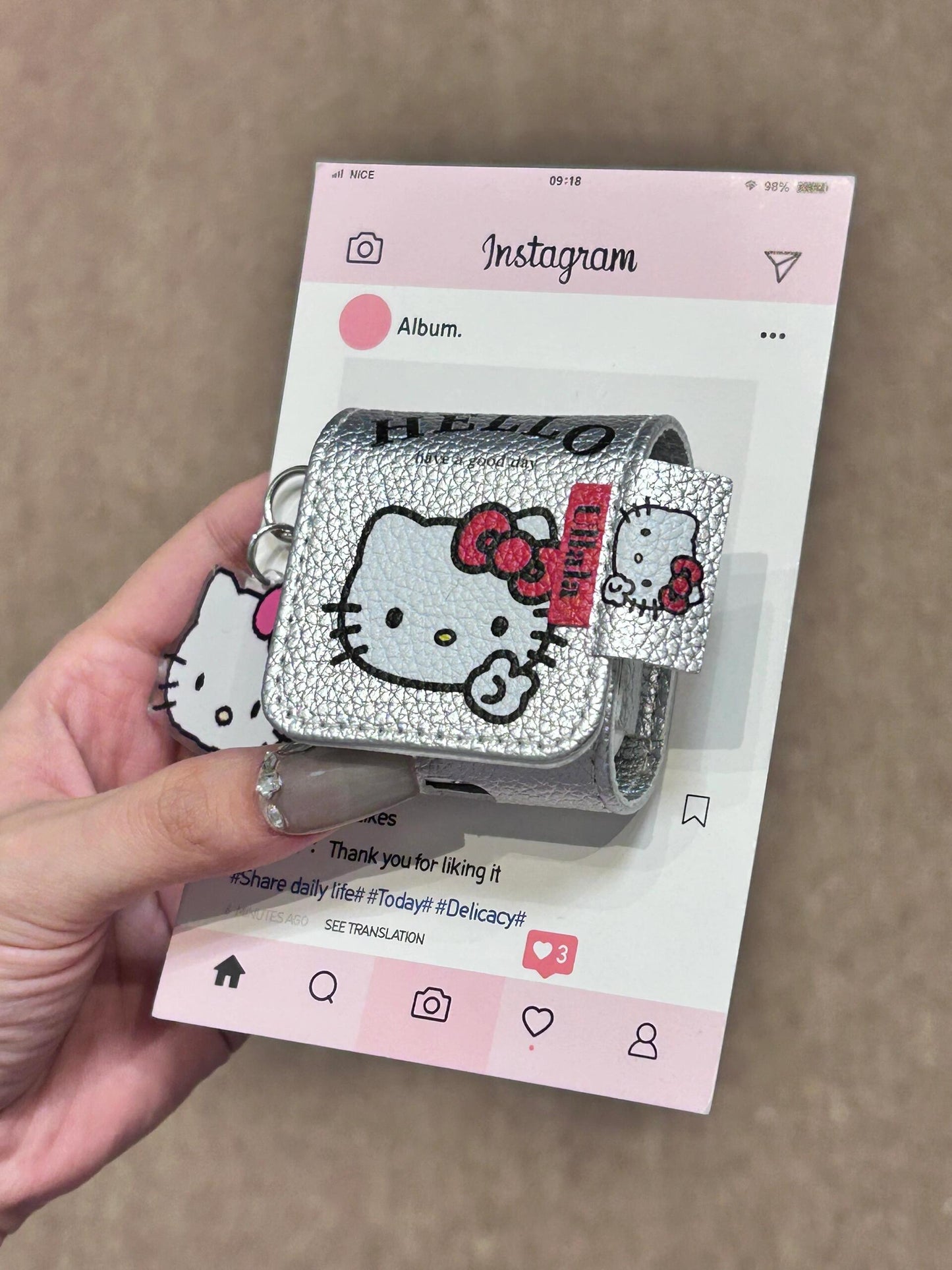 Hellokitty Silver Cute Kawaii AirPods Case #0198