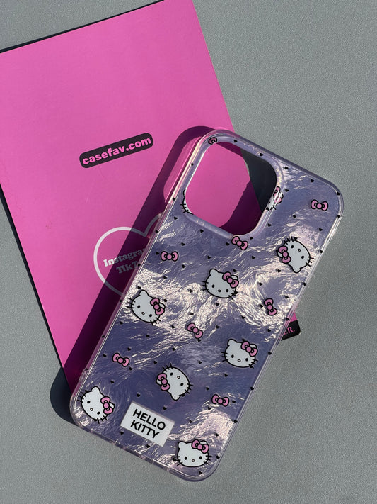 Hellokitty Purple Shell Texture Cute Kawaii Phone Case #0315