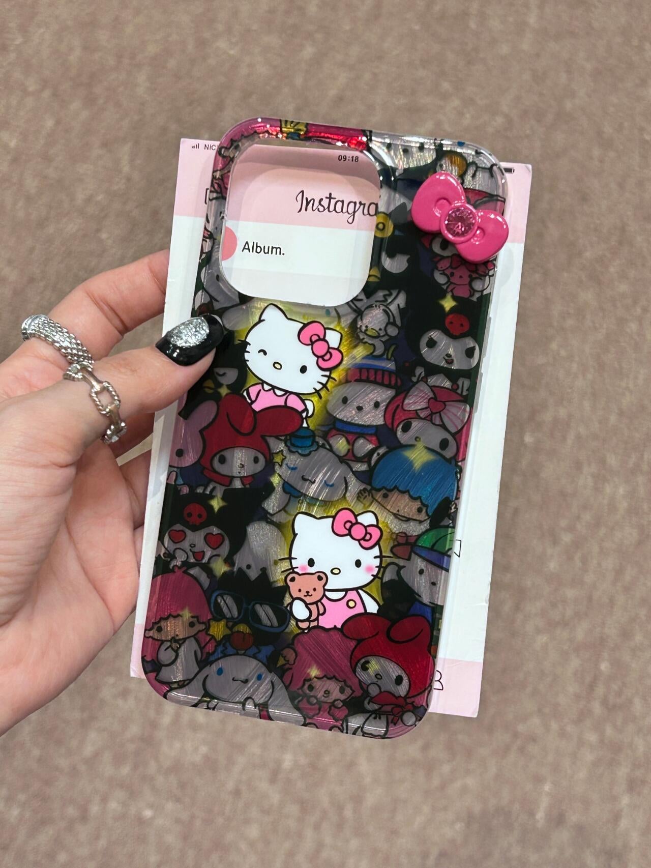 Sanrio Balck Cute Kawaii Phone Case #0044