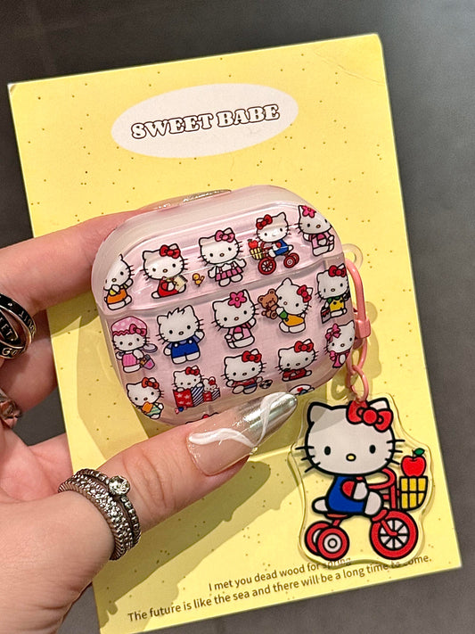 Hellokitty Plastics Cute Kawaii AirPods Case #0218