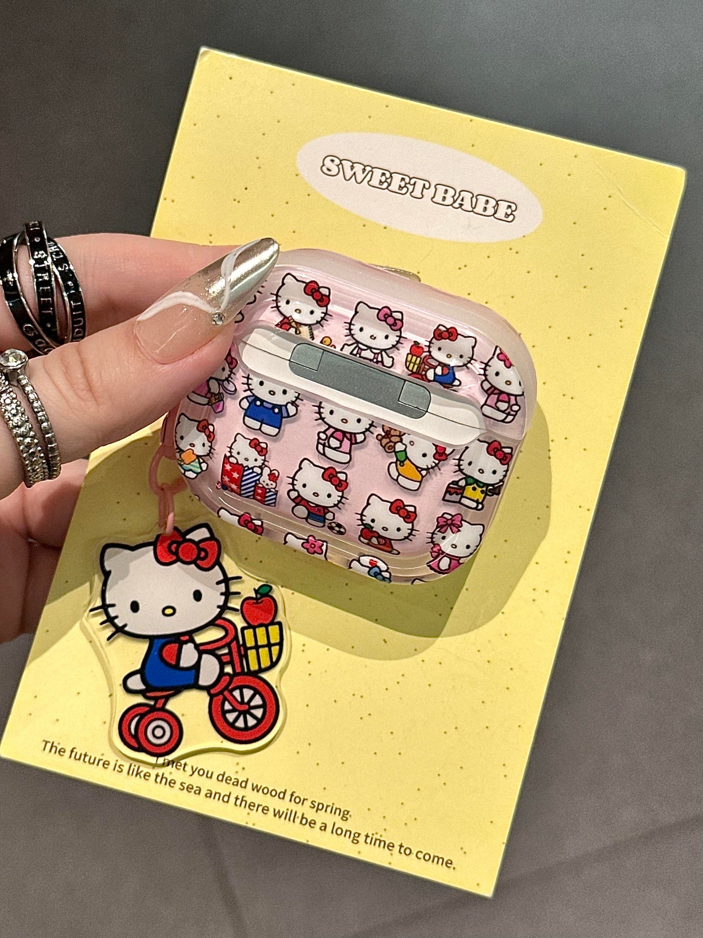 Hellokitty Plastics Cute Kawaii AirPods Case #0218