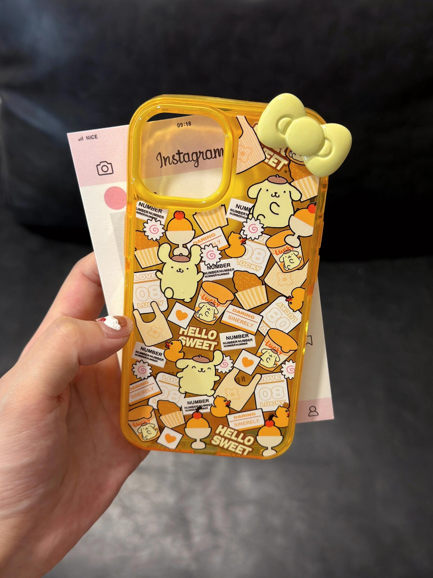 Sanrio 3D Bow Clear Cute Kawaii Phone Case #0052