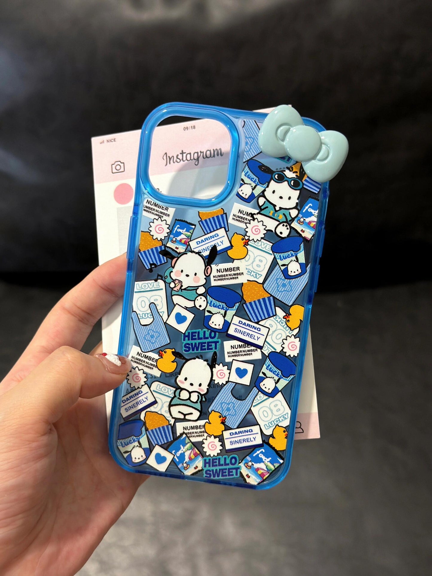 Sanrio 3D Bow Clear Cute Kawaii Phone Case #0052